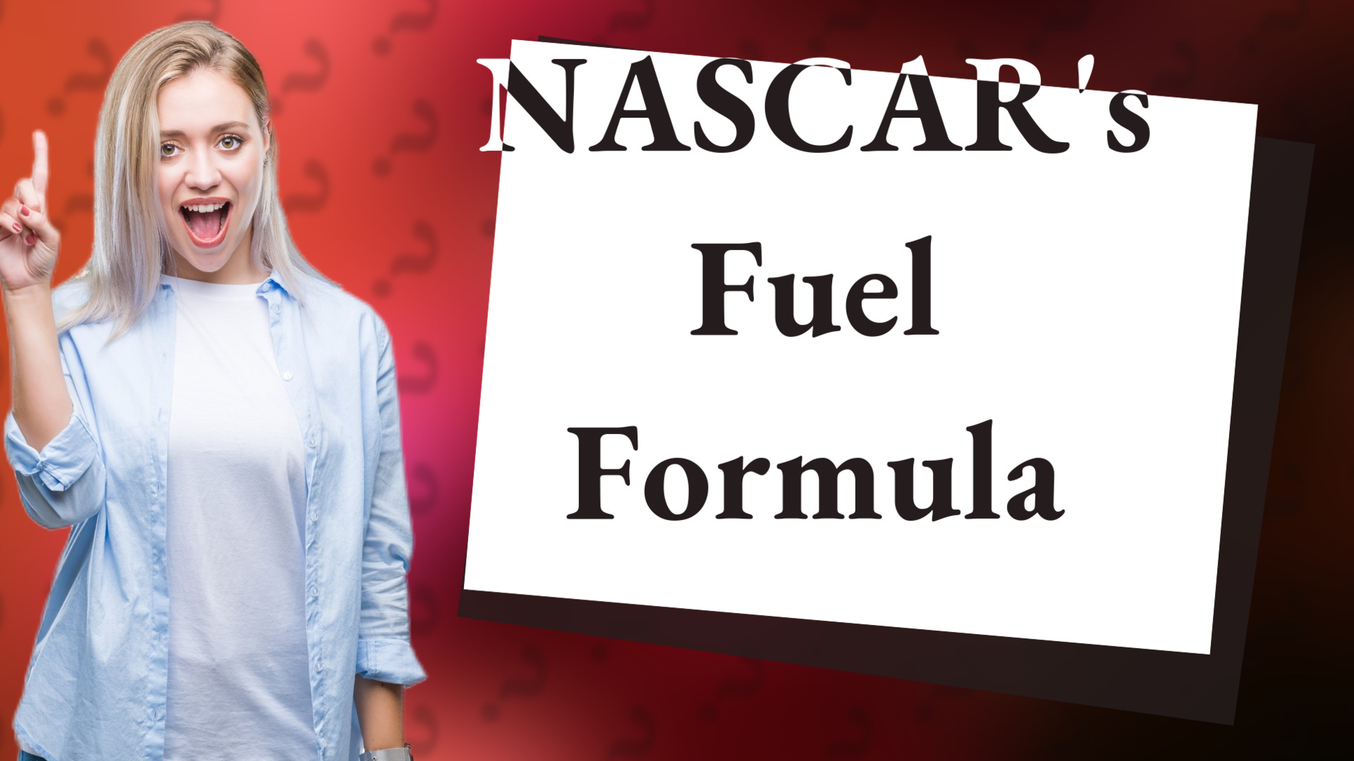 NASCAR's Fuel Formula