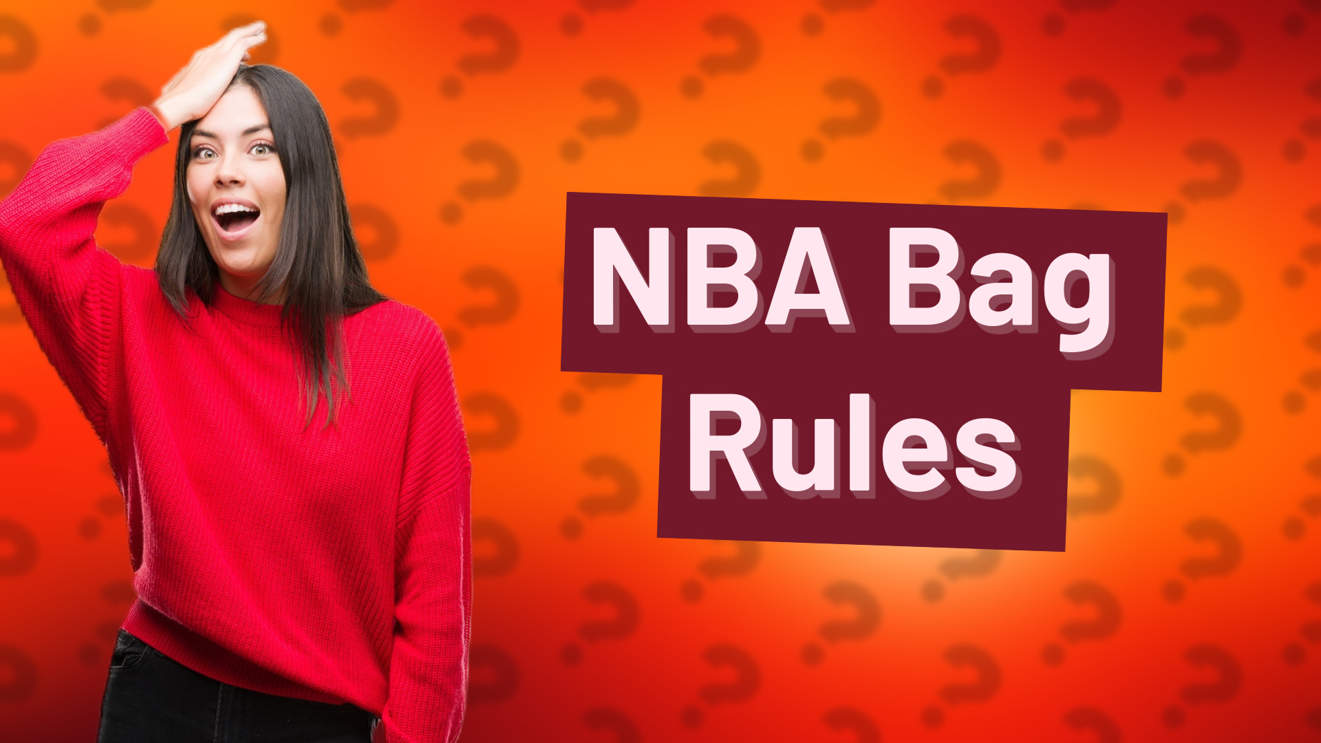NBA Bag Rules