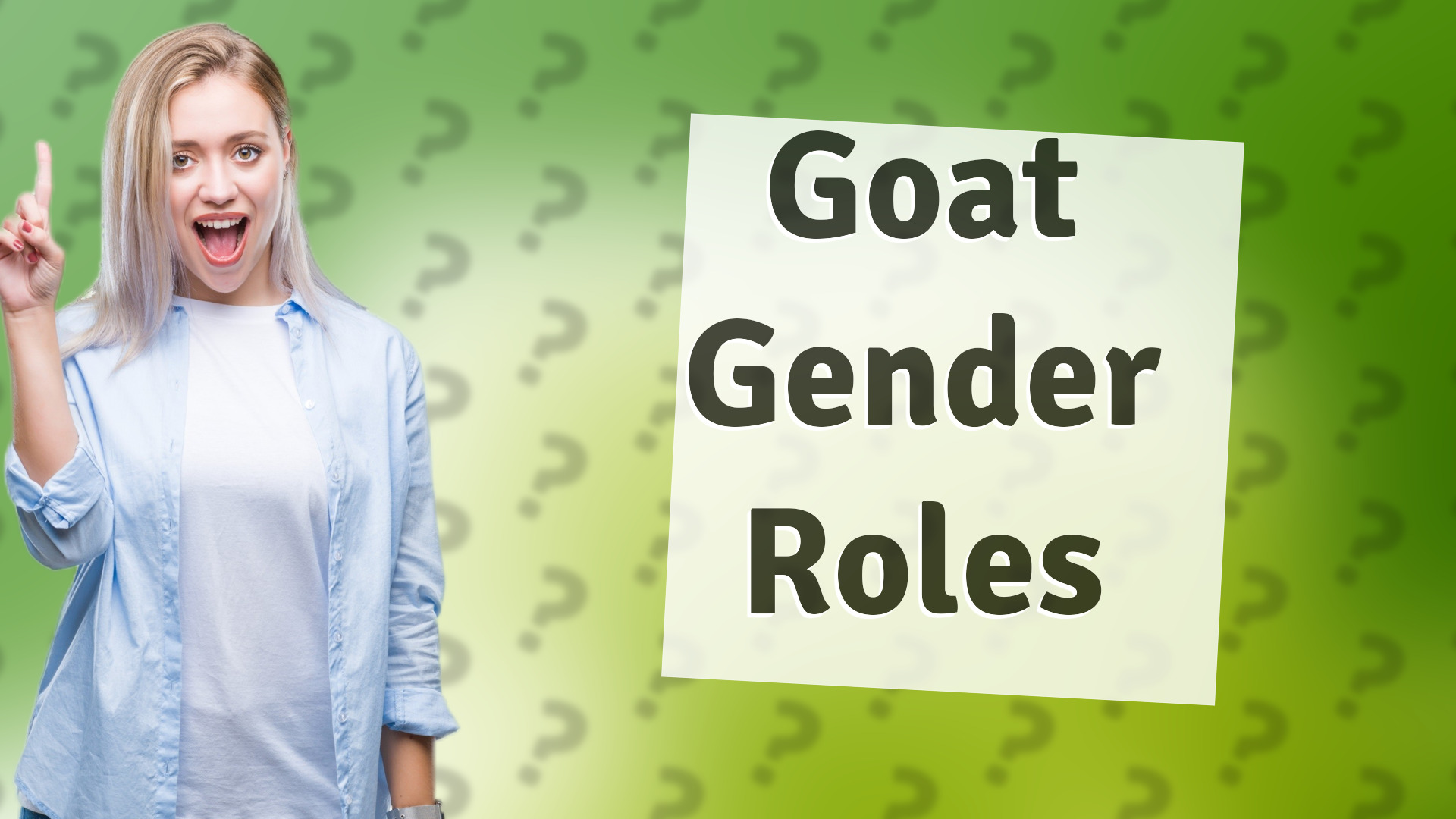 Goat Gender Roles