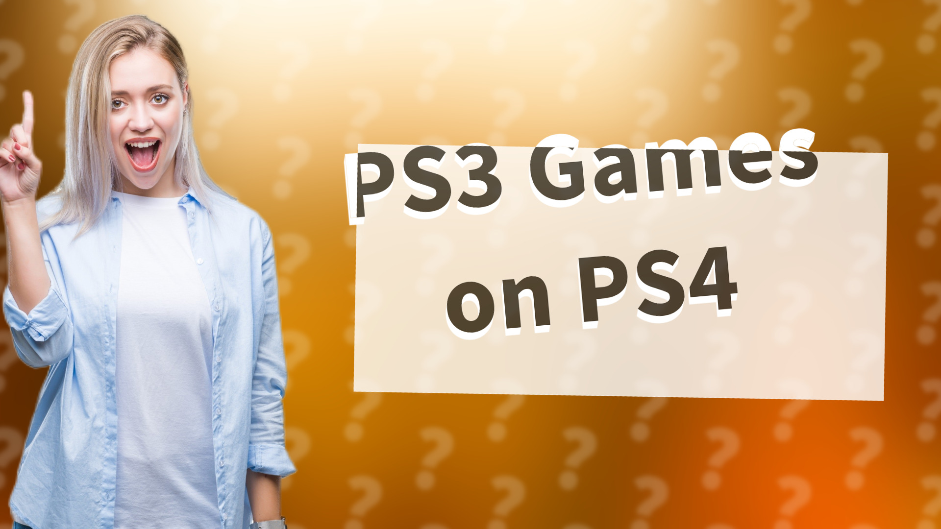 PS3 Games on PS4