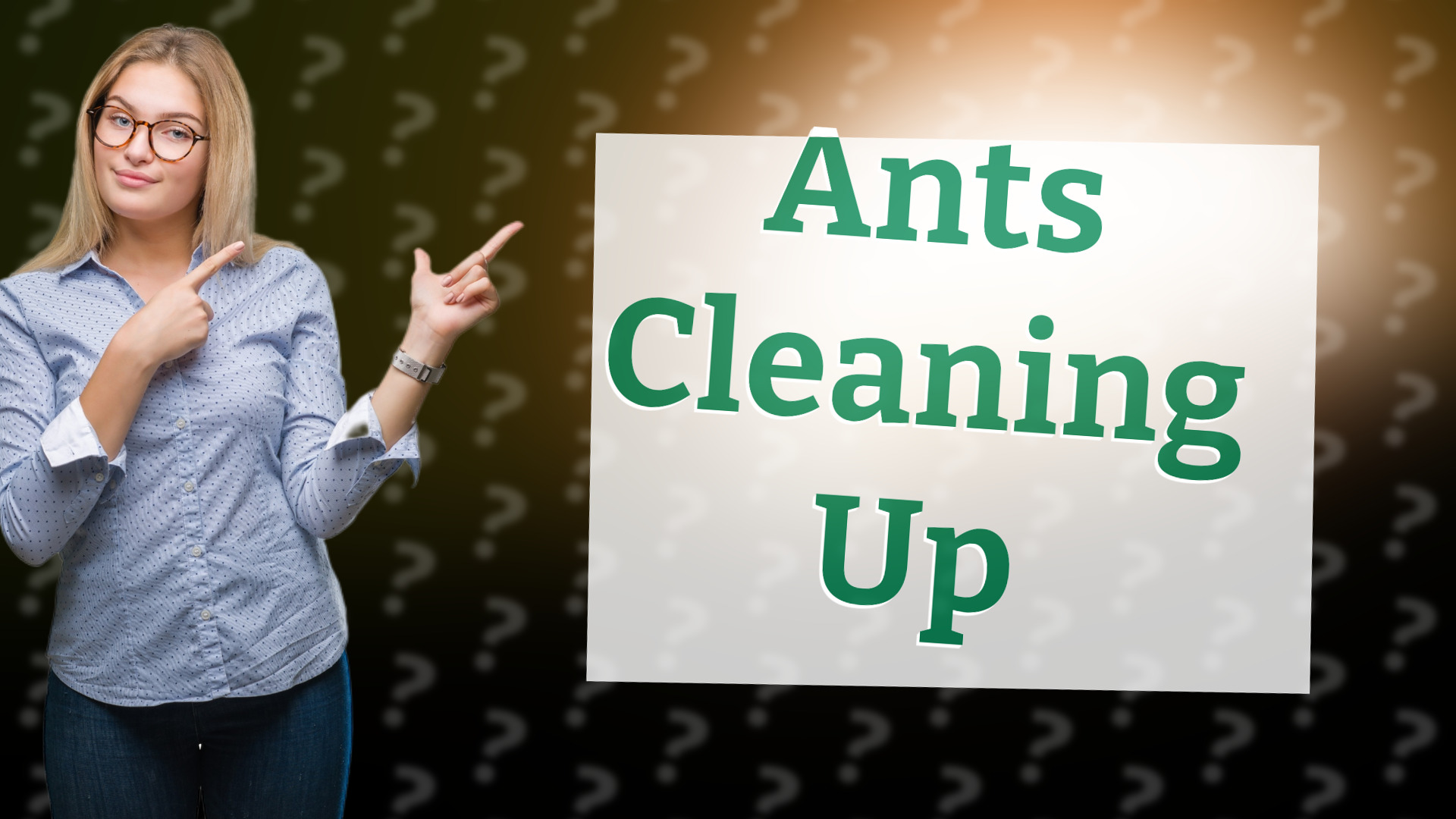 Ants Cleaning Up