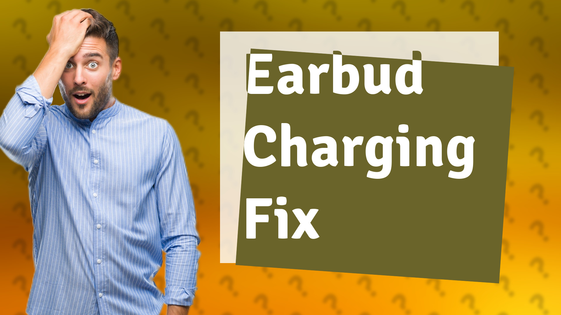 Earbud Charging Fix