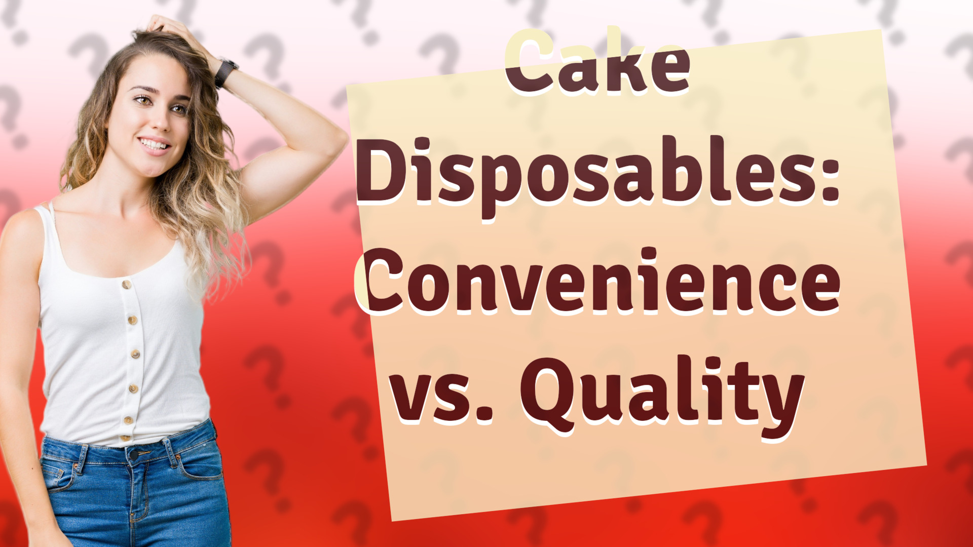 Cake Disposables: Convenience vs. Quality