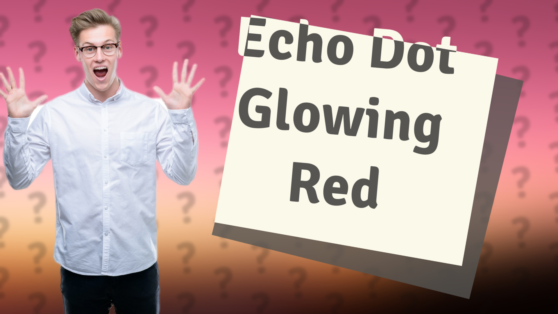 Echo Dot Glowing Red