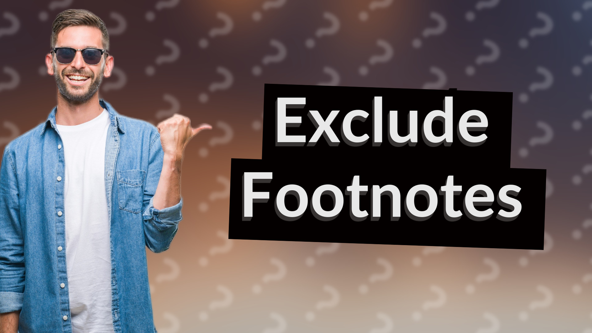 Exclude Footnotes