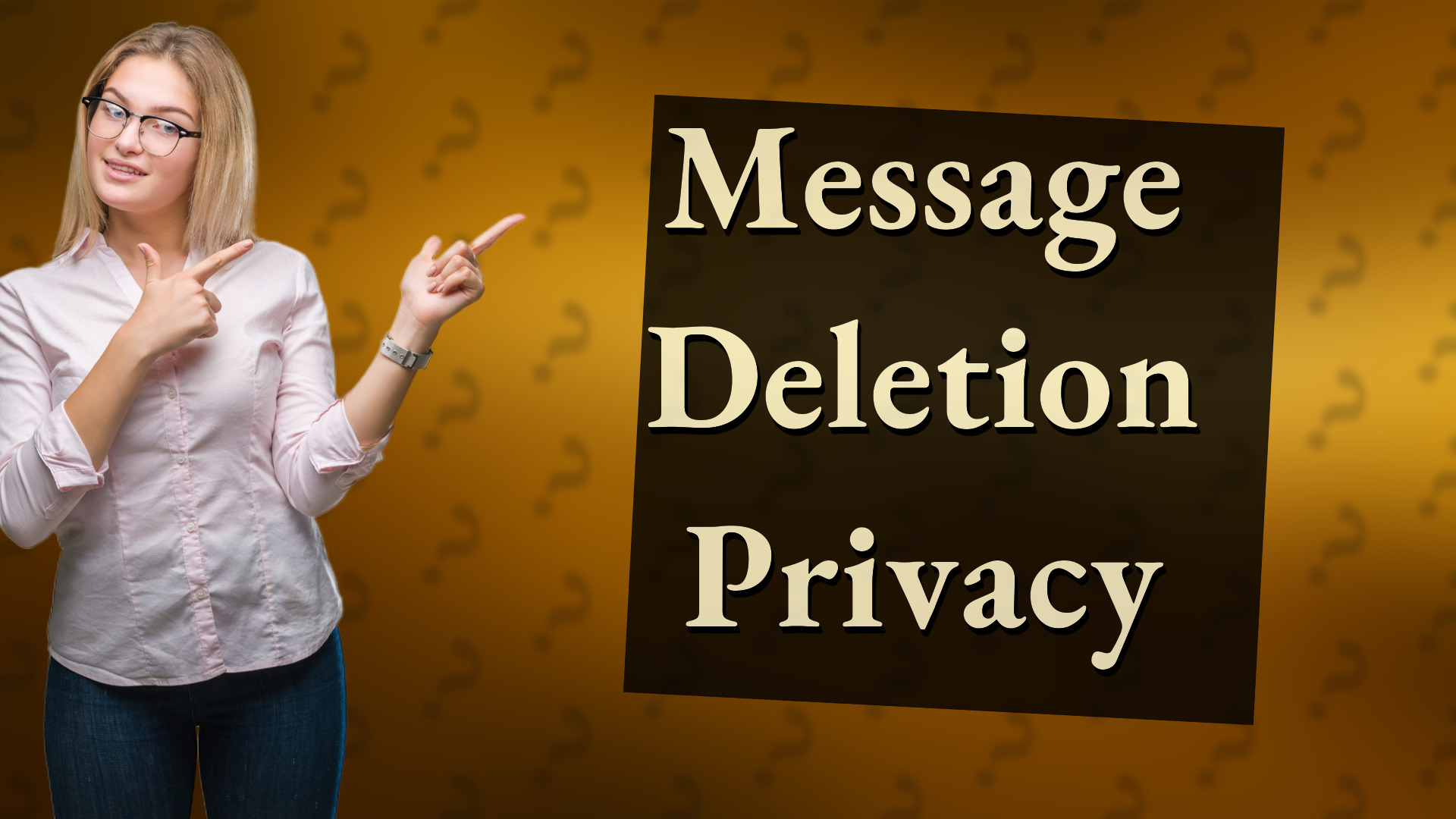 Message Deletion Privacy