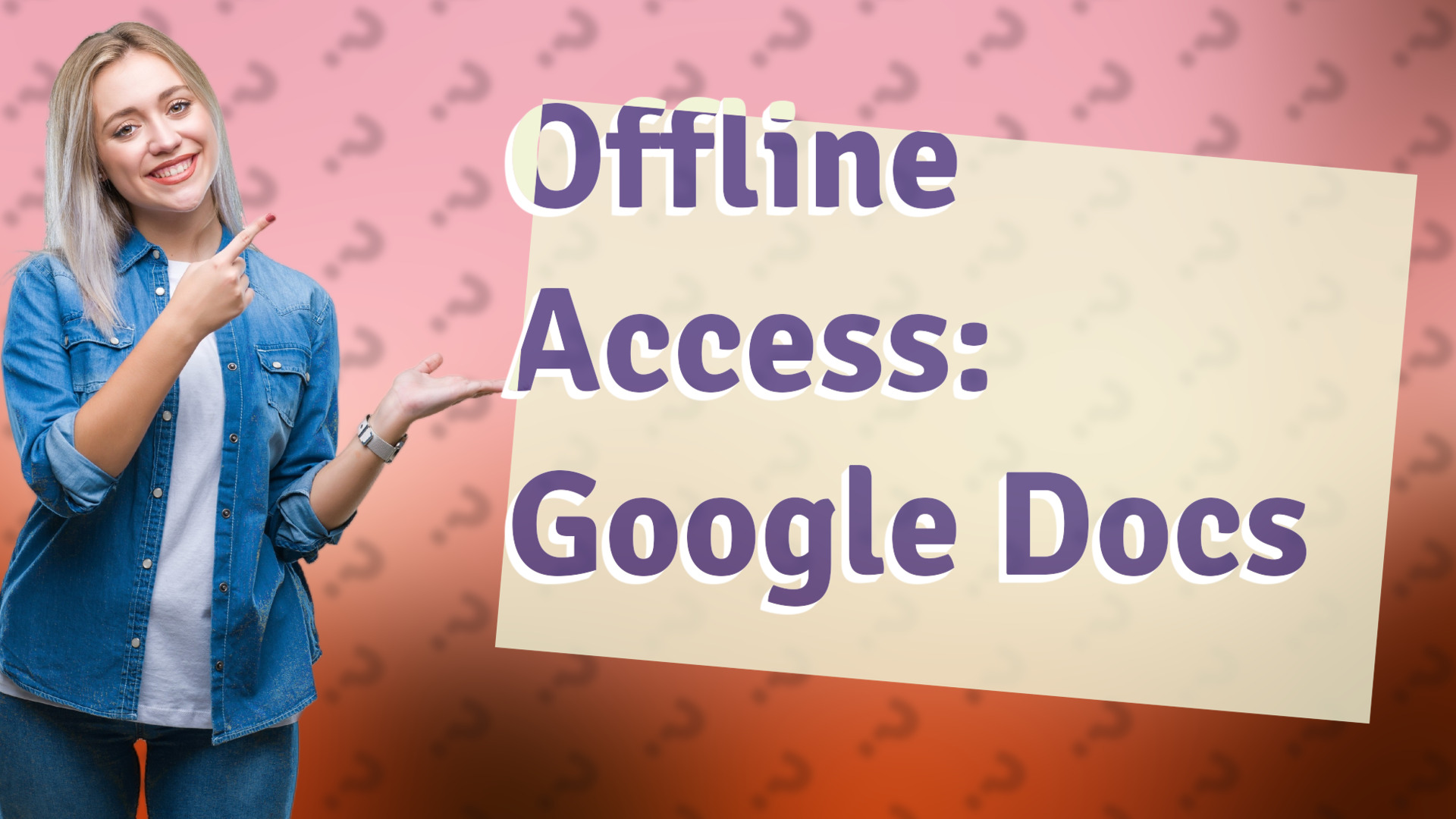 Offline Access: Google Docs