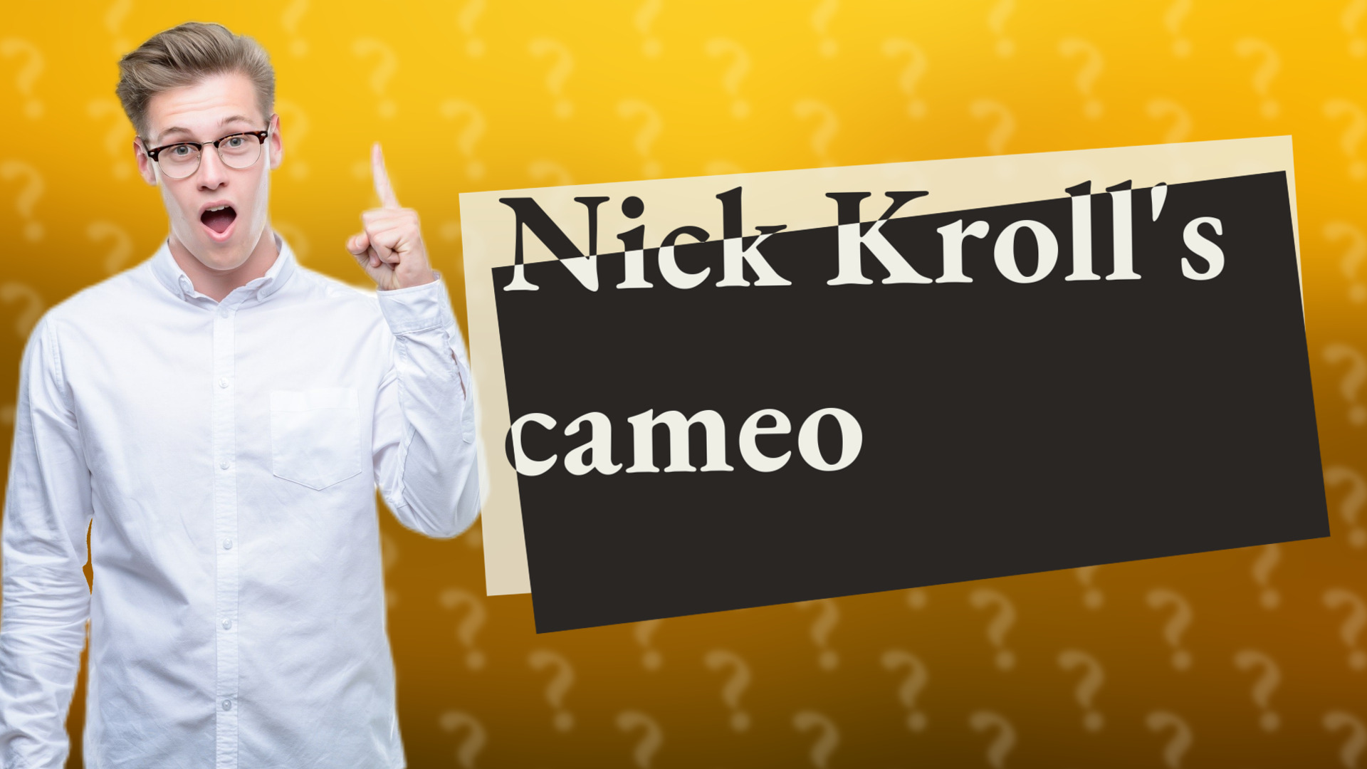 Nick Kroll's cameo
