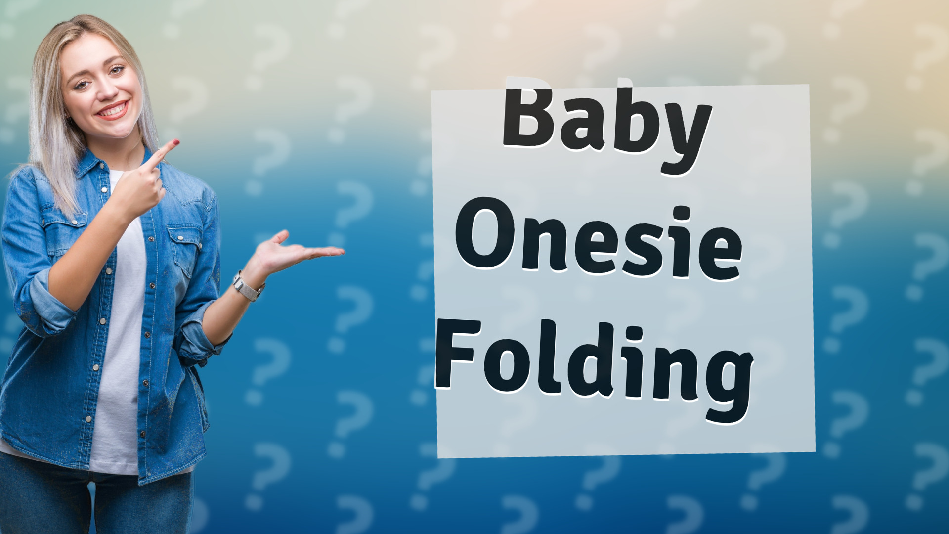 Baby Onesie Folding