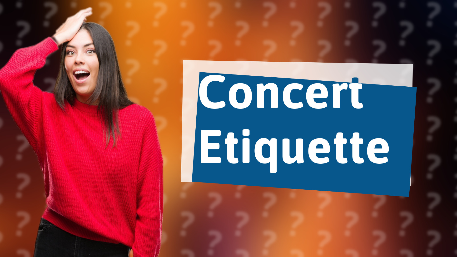 Concert Etiquette