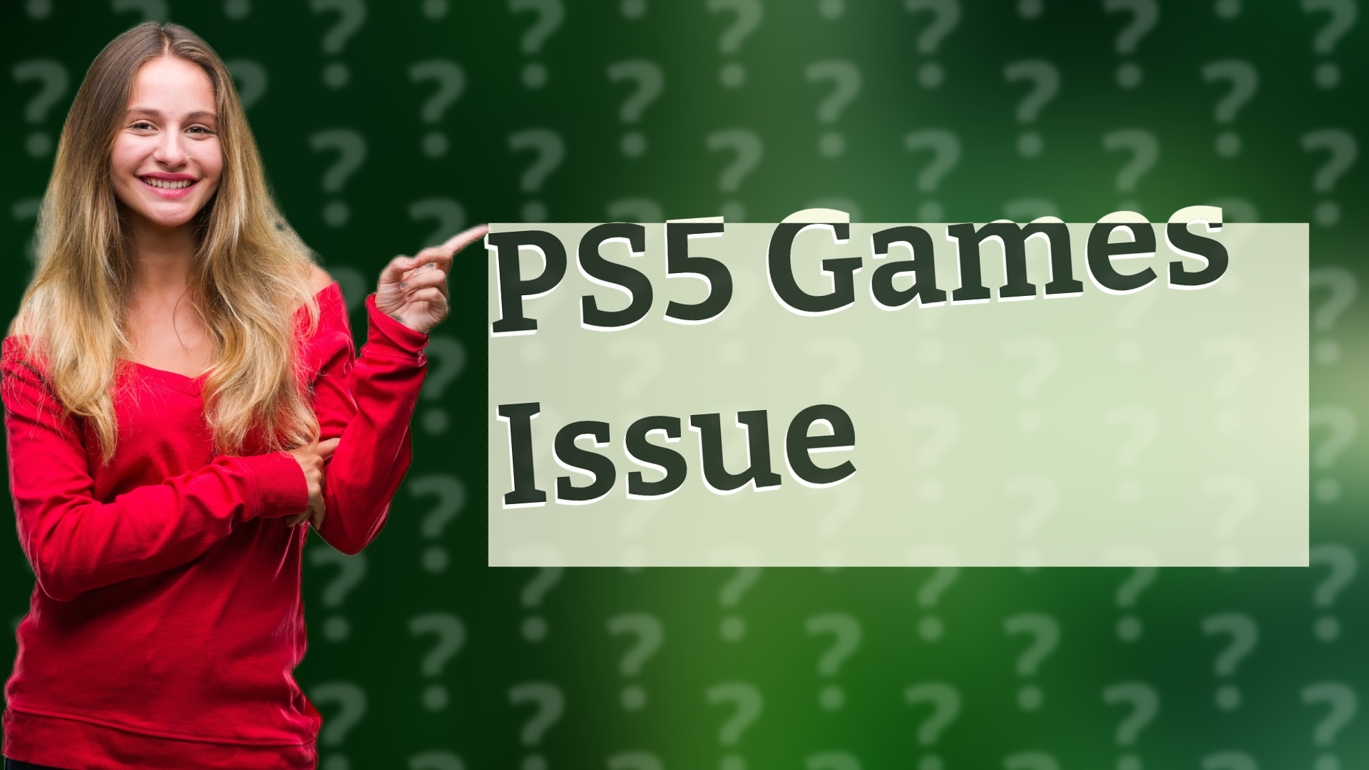 PS5 Games Issue