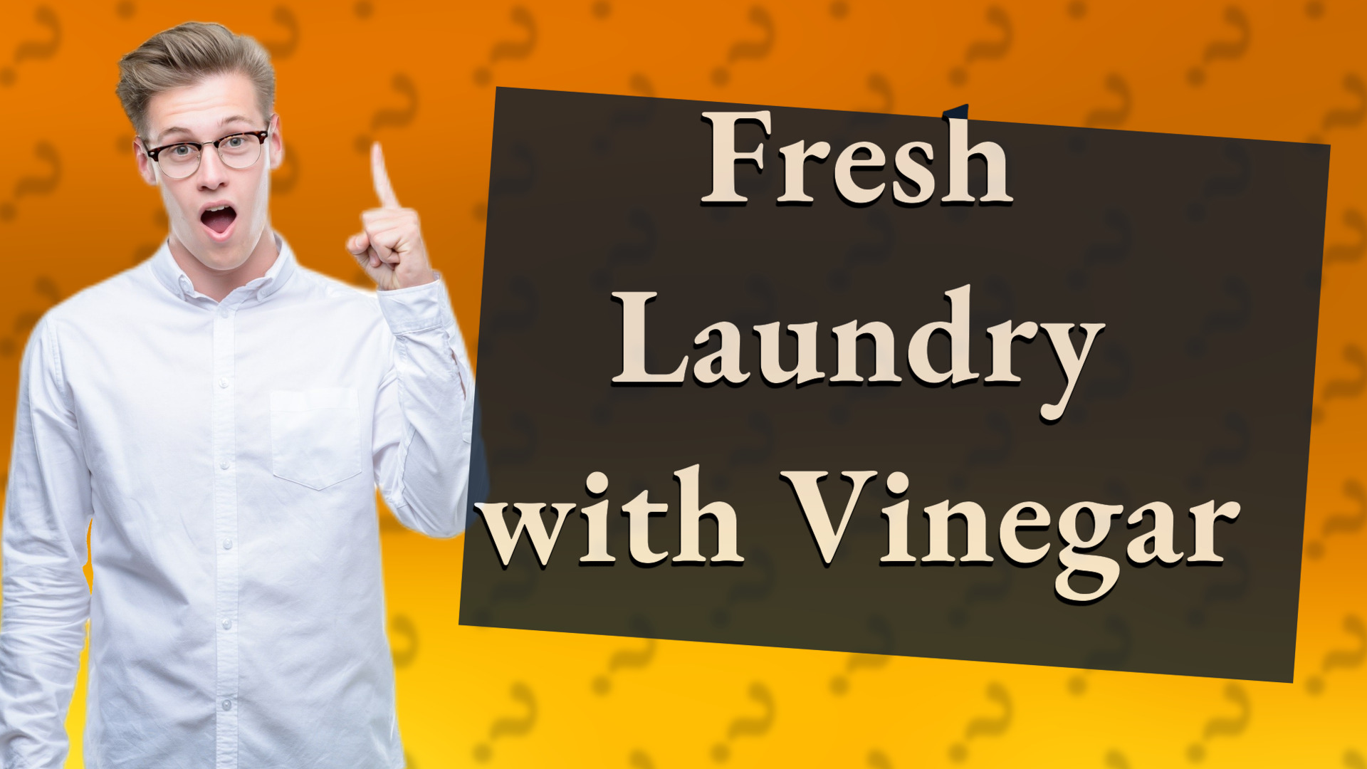 Fresh Laundry with Vinegar