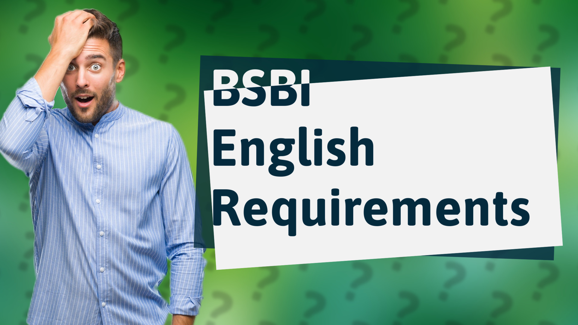 BSBI English Requirements