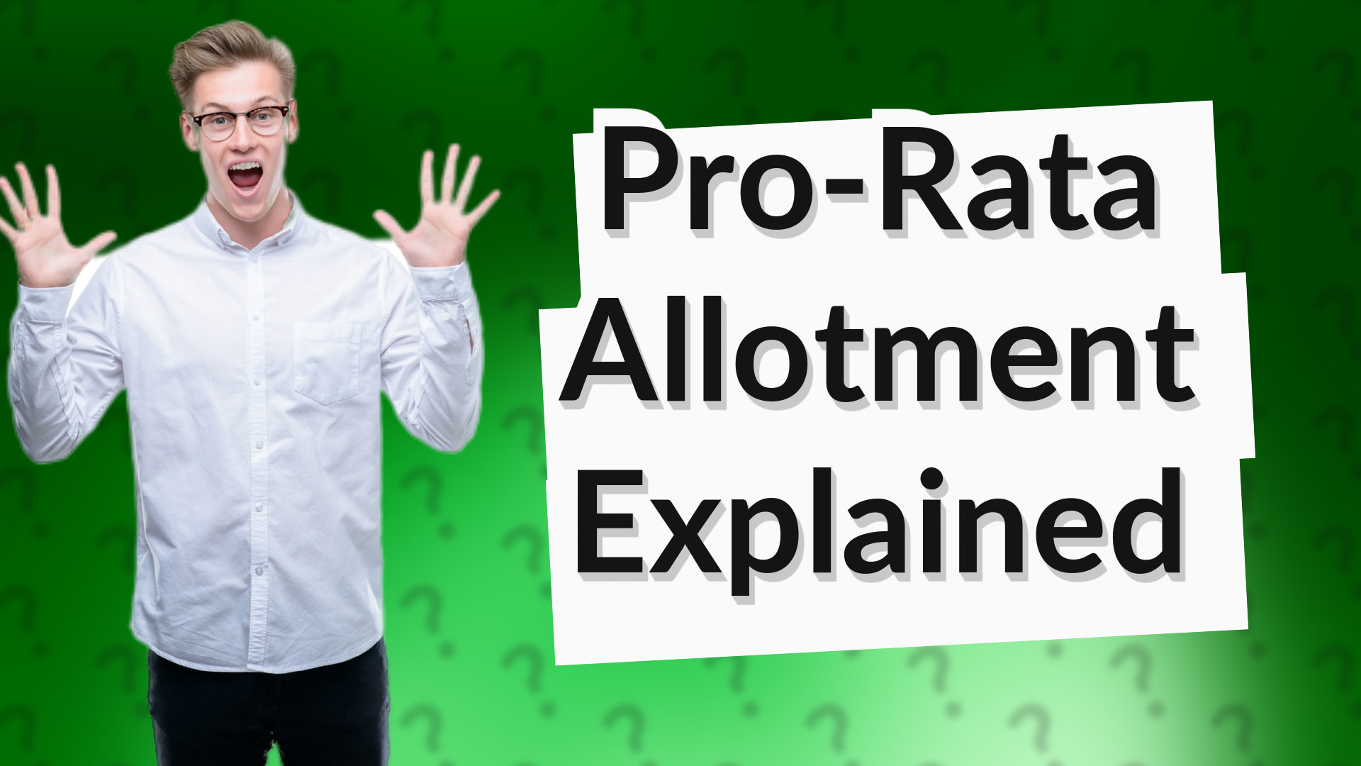 Pro-Rata Allotment Explained