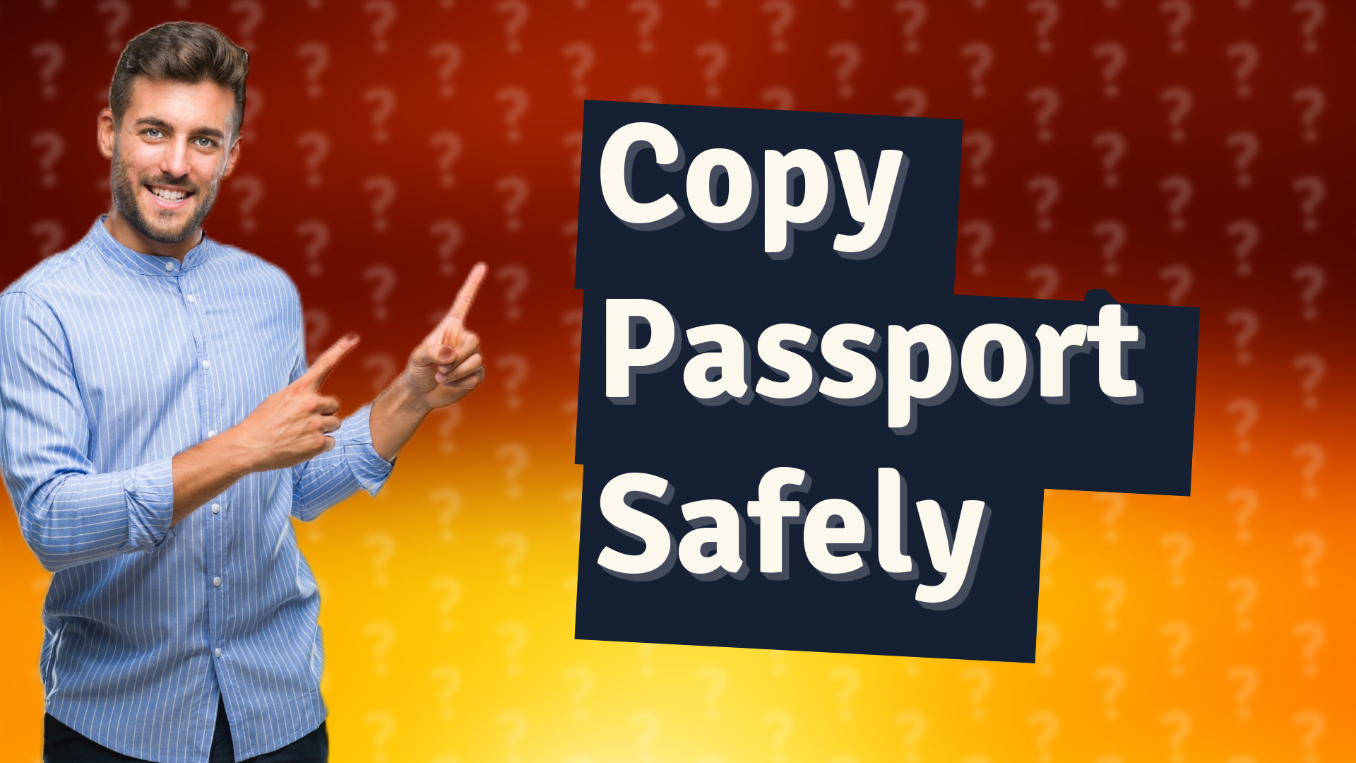 Copy Passport Safely