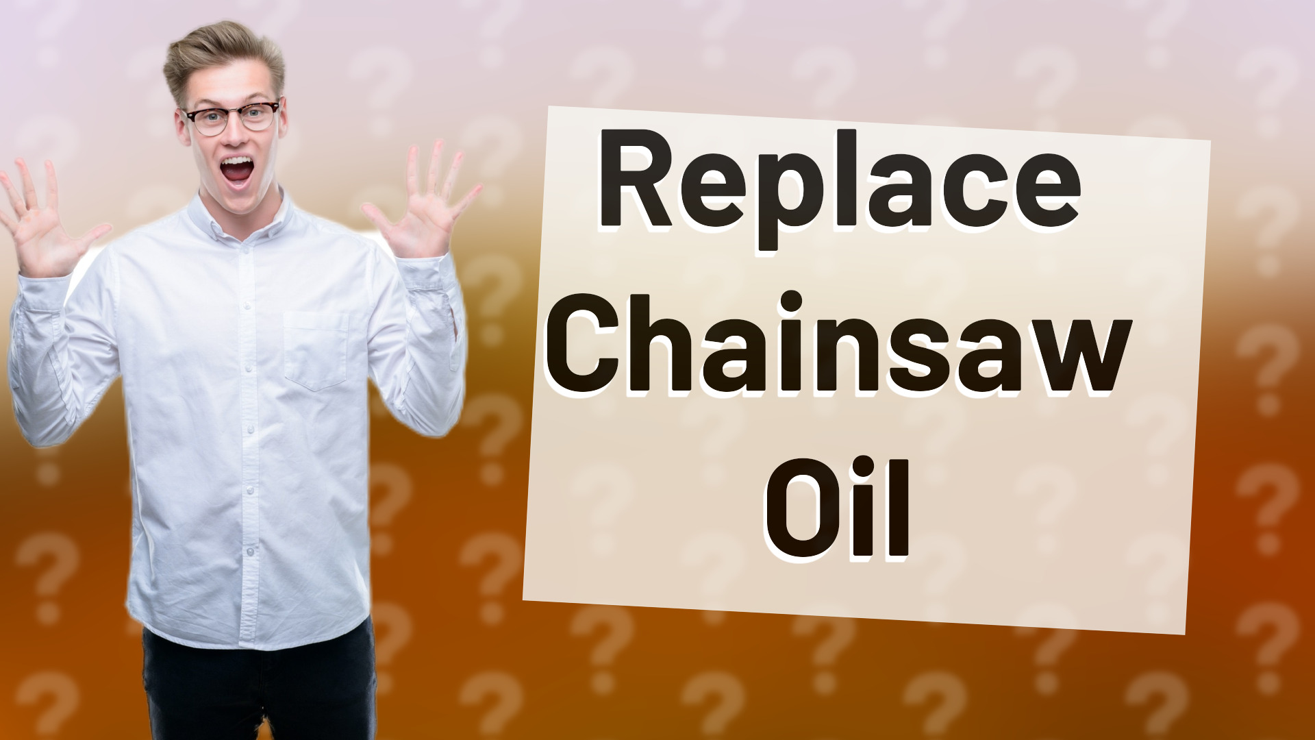 Replace Chainsaw Oil