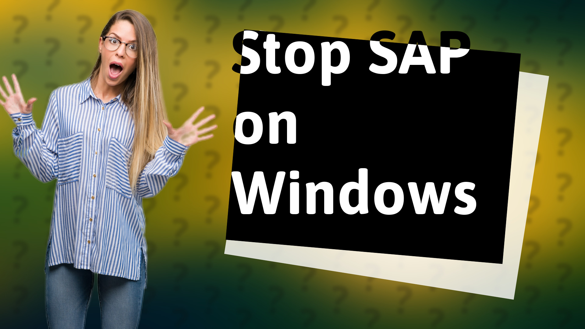 Stop SAP on Windows
