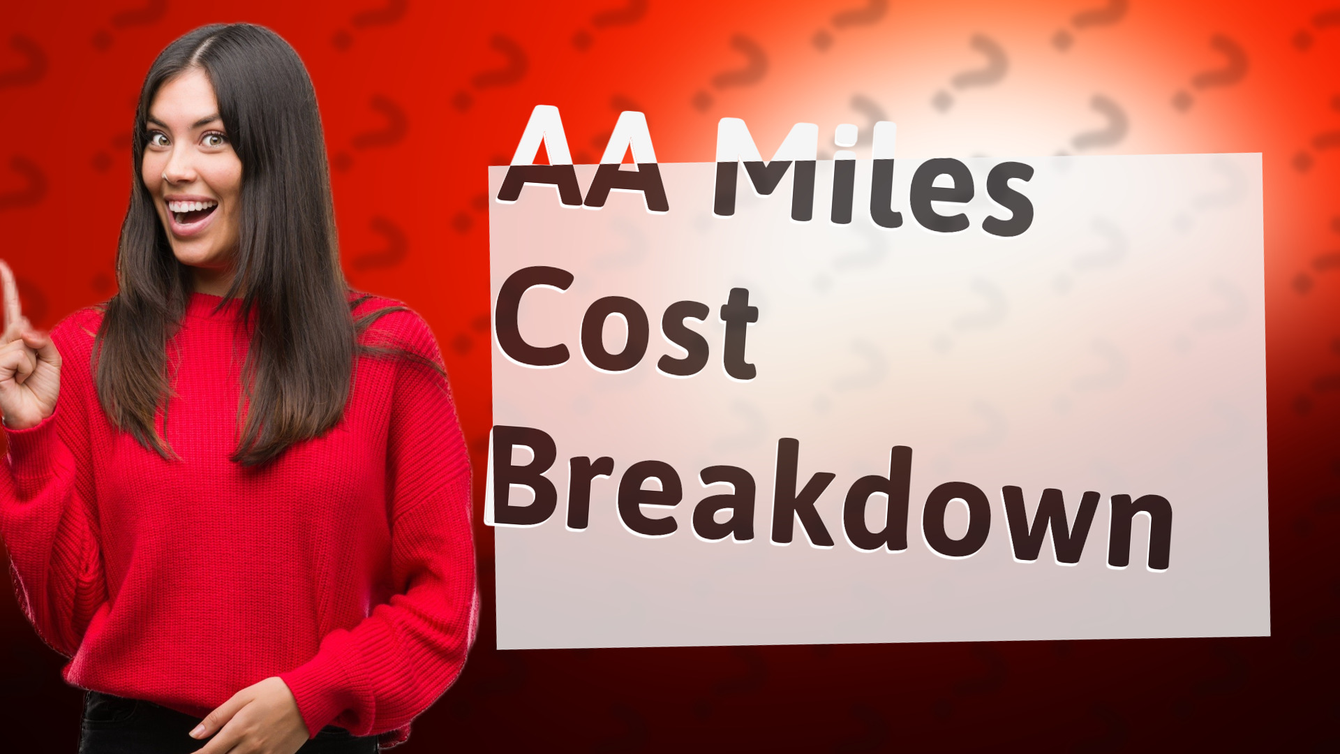 AA Miles Cost Breakdown