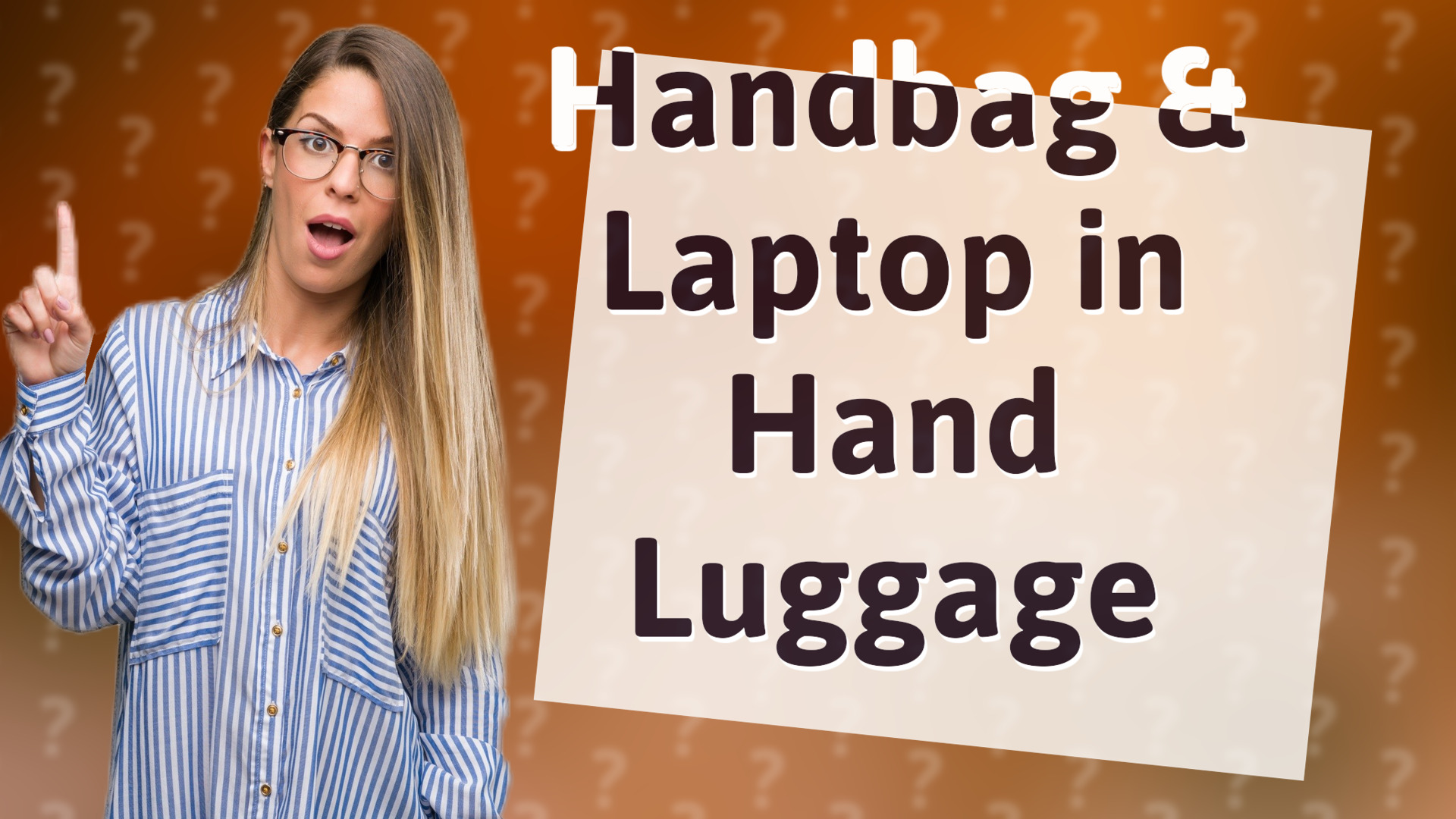 Handbag & Laptop in Hand Luggage