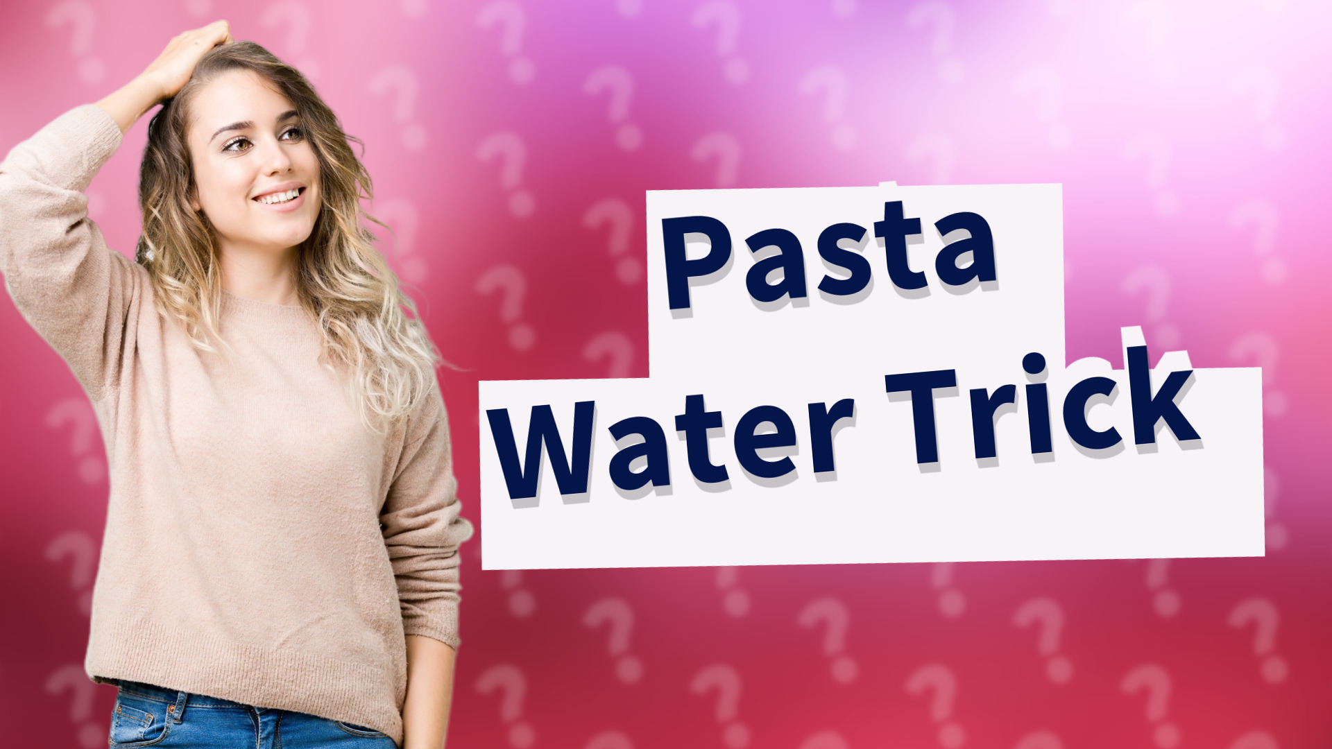 Pasta Water Trick