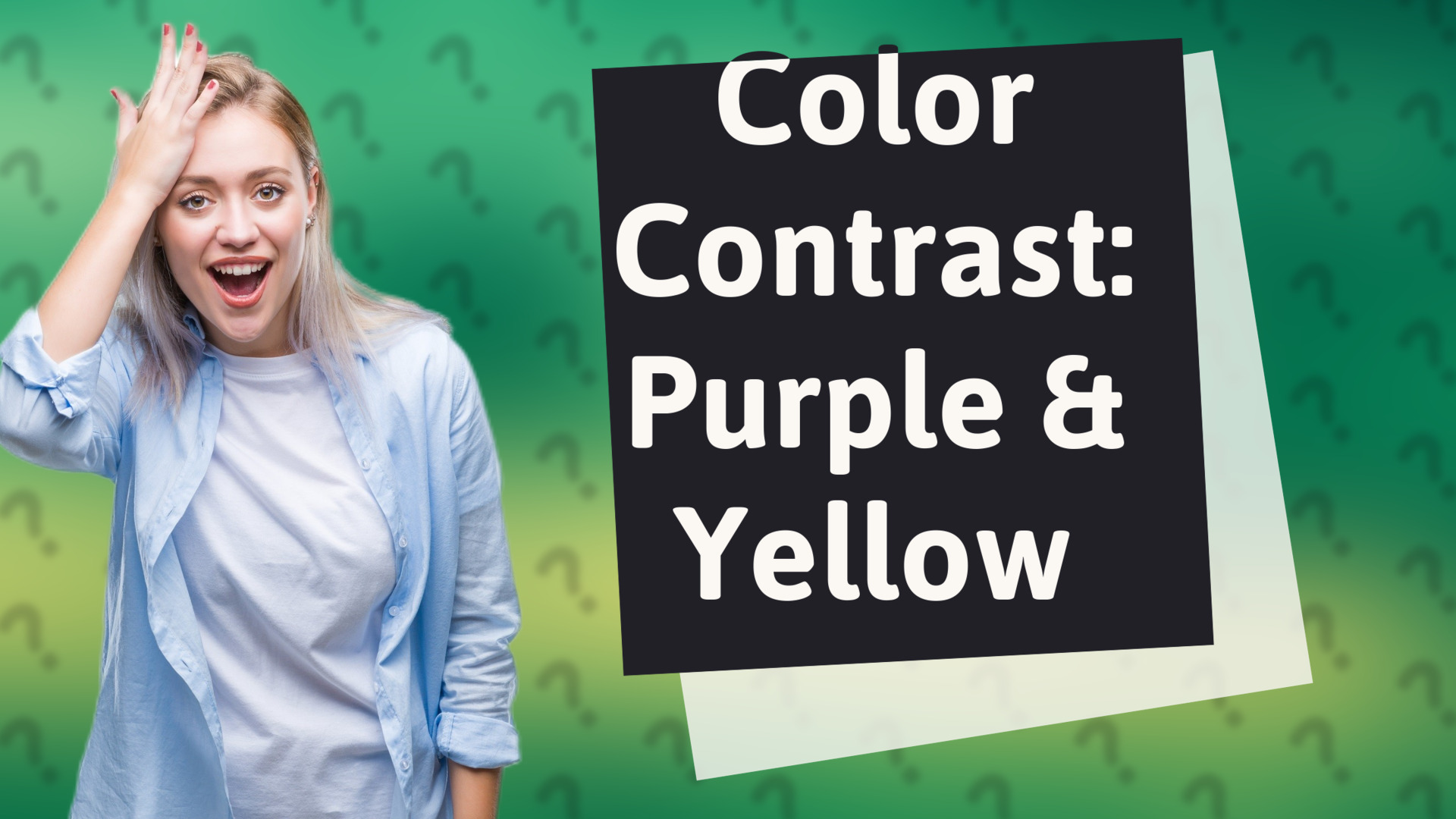 Color Contrast: Purple & Yellow