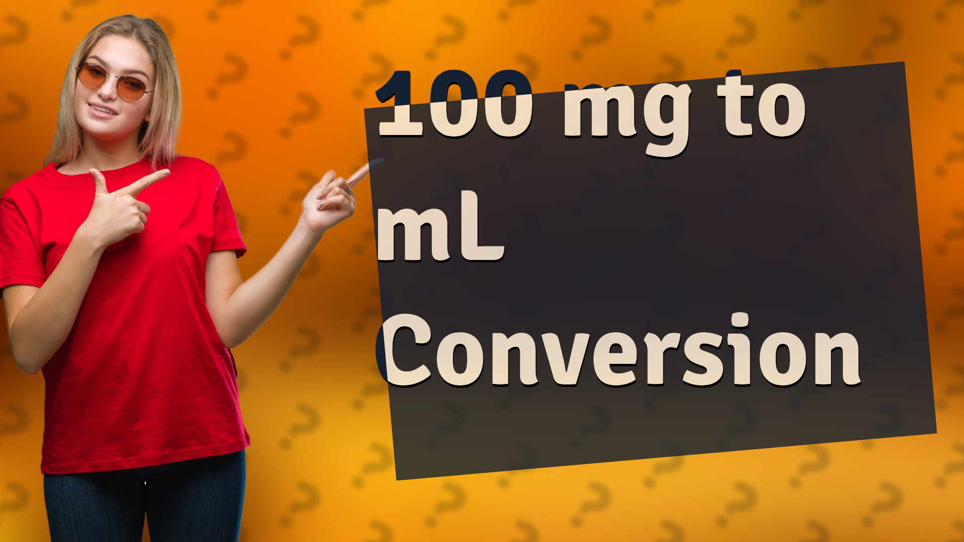 100 mg to mL Conversion