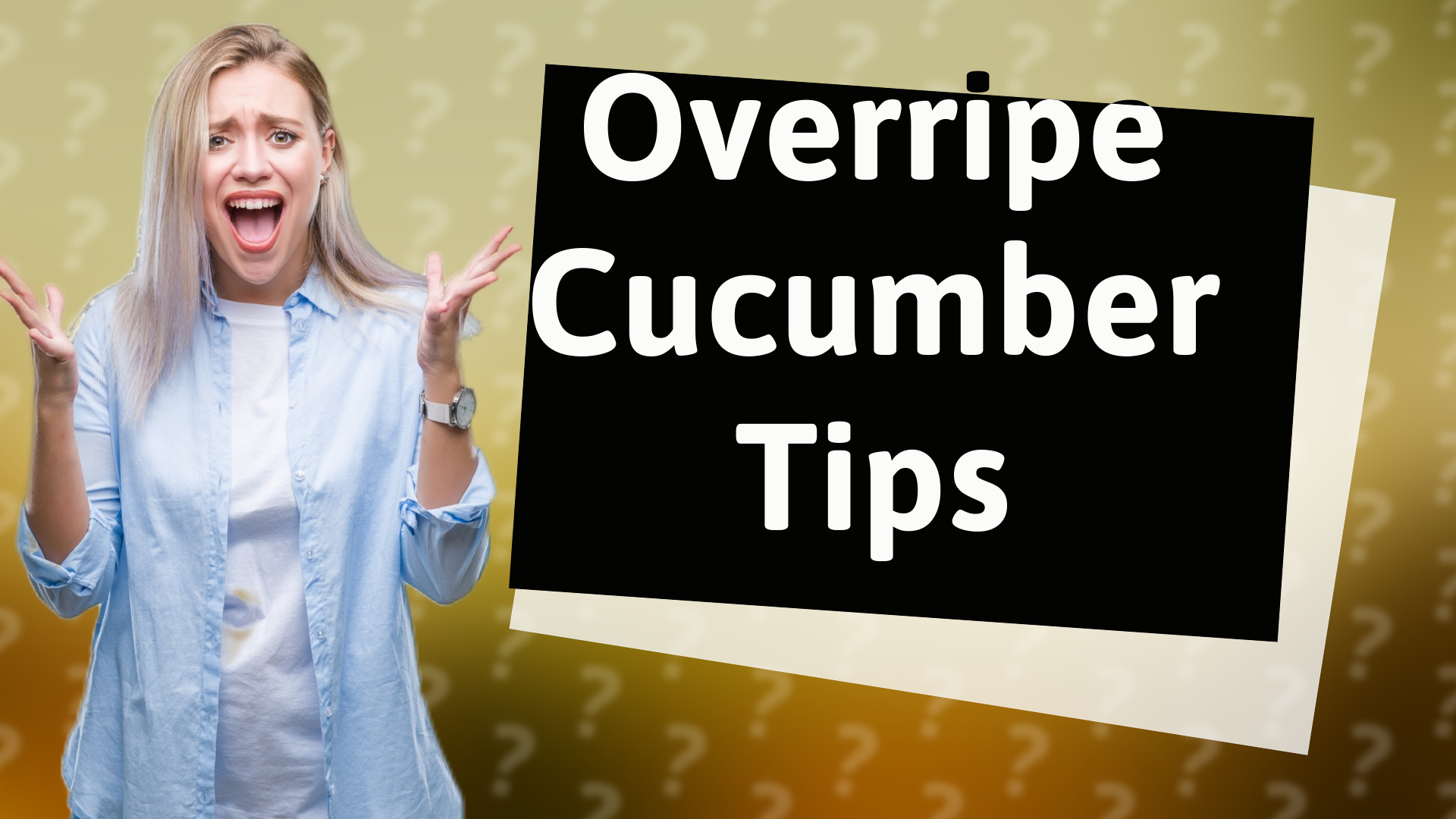 Overripe Cucumber Tips
