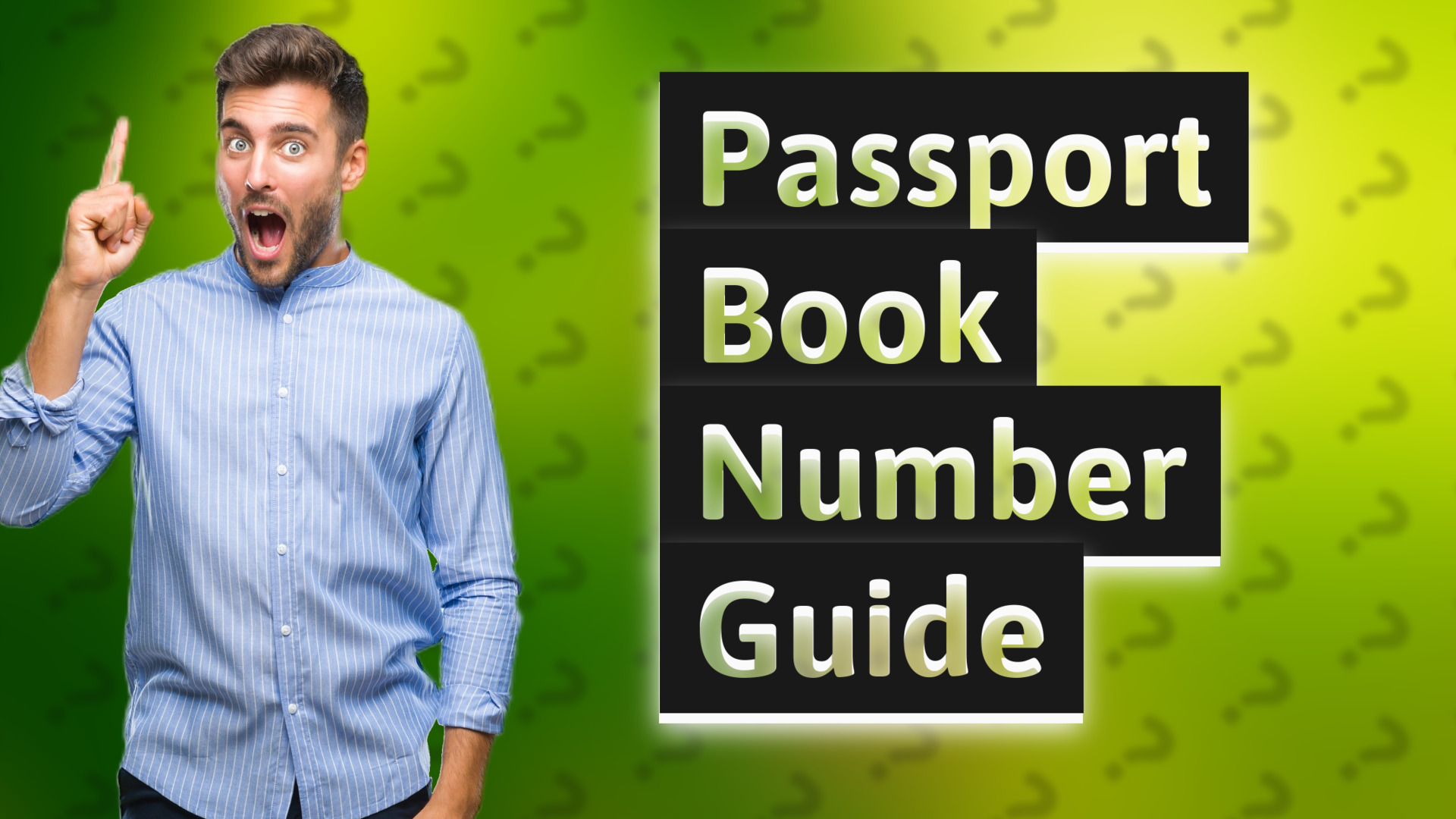 Passport Book Number Guide