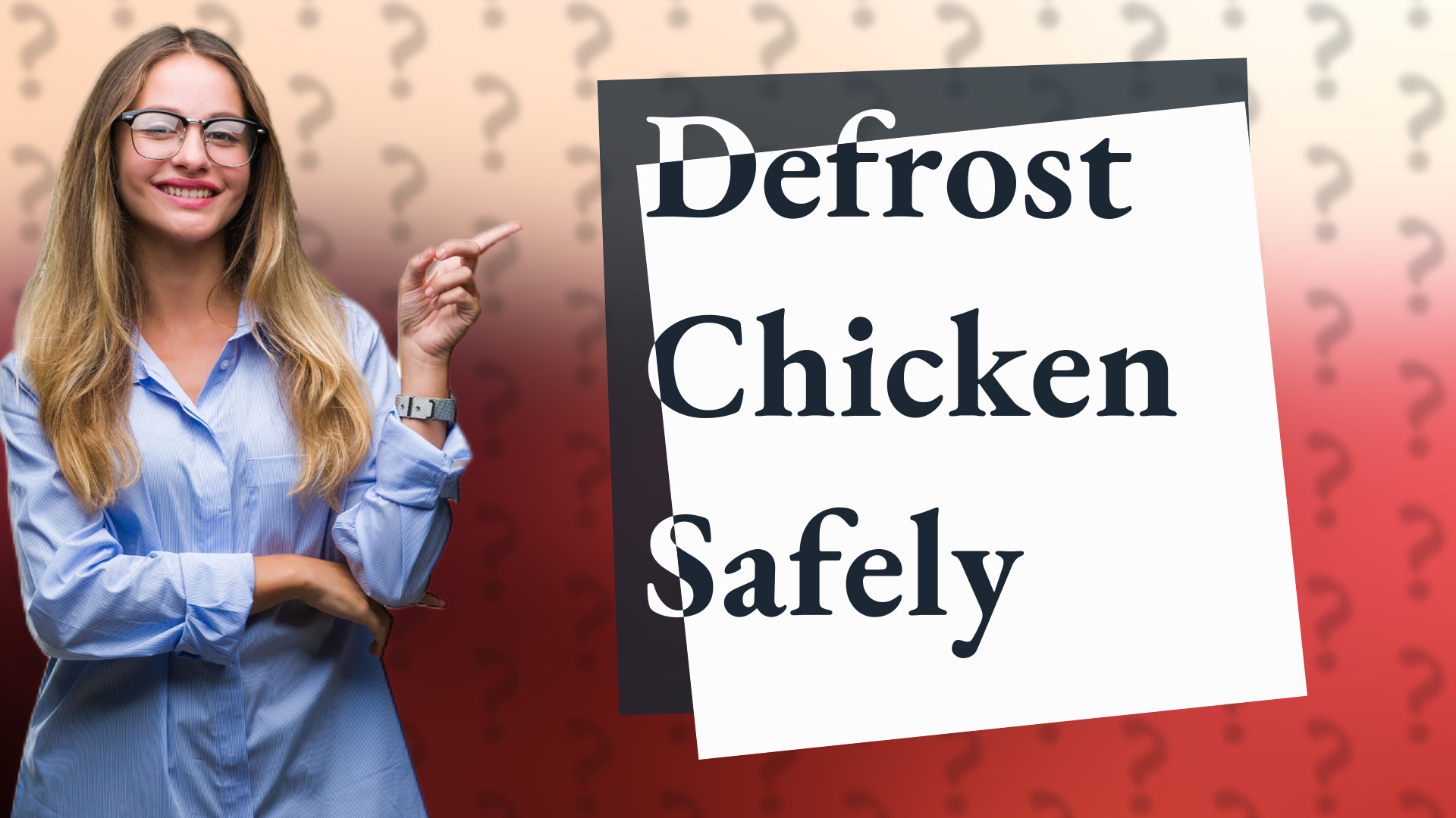 Defrost Chicken Safely