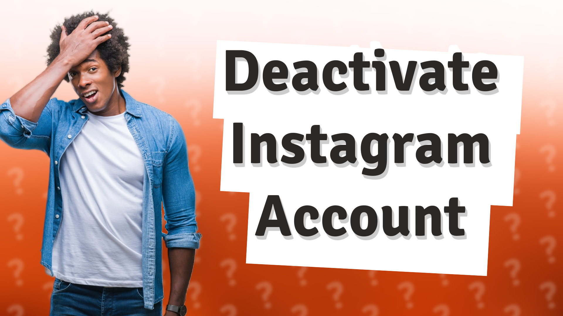 Deactivate Instagram Account