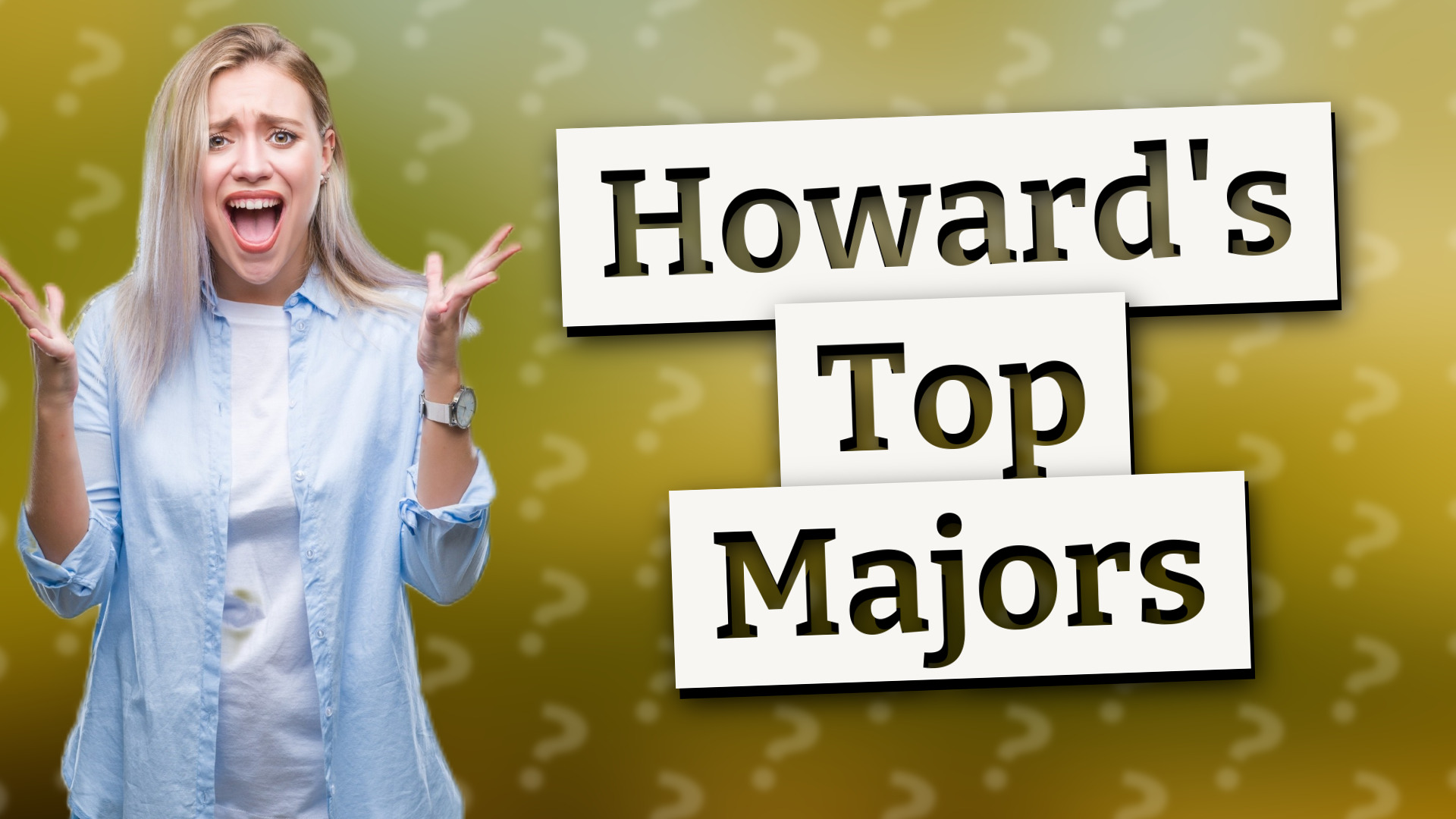 Howard's Top Majors