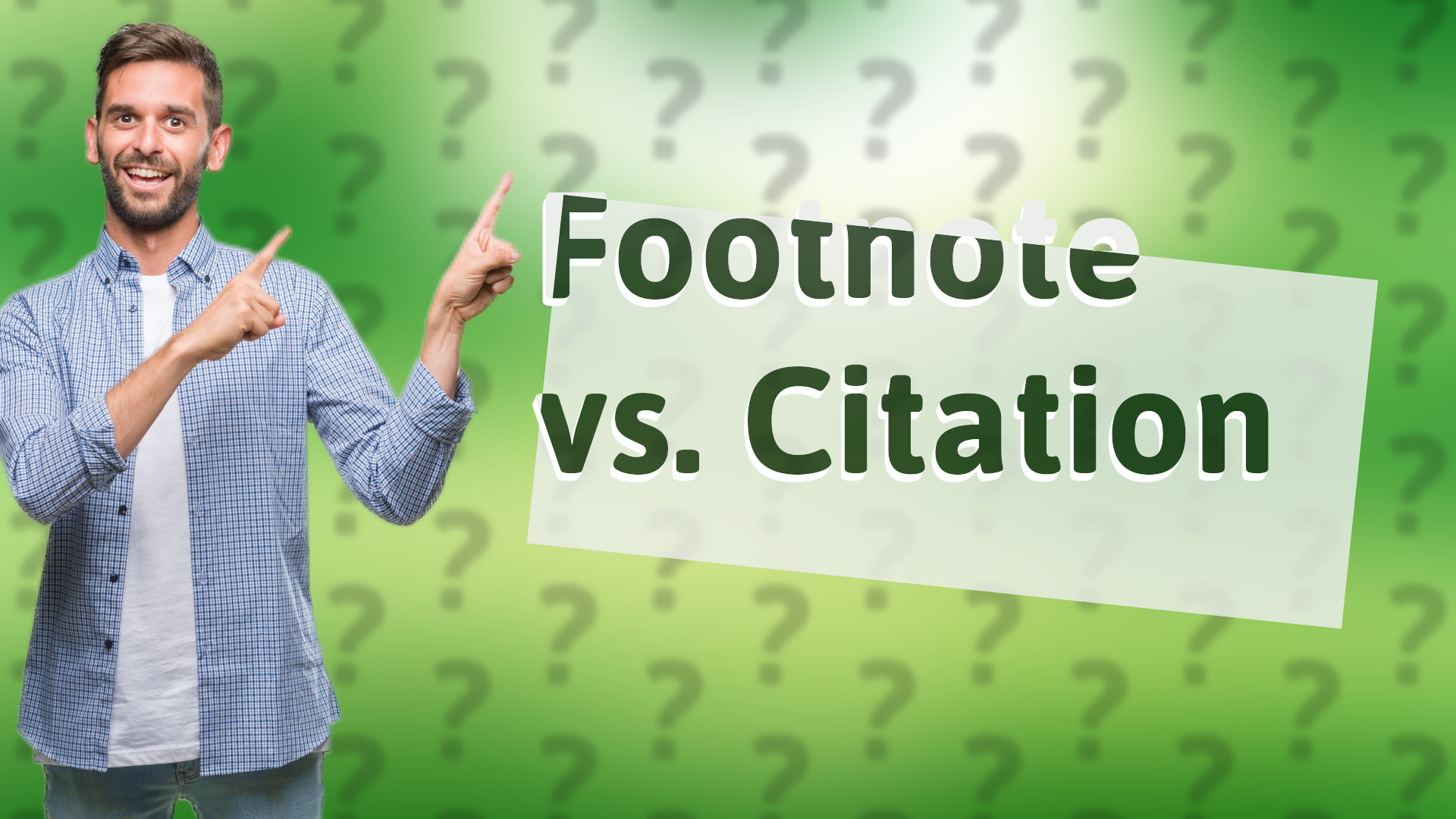 Footnote vs. Citation