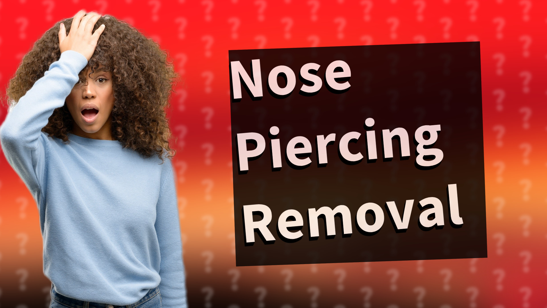 Nose Piercing Removal