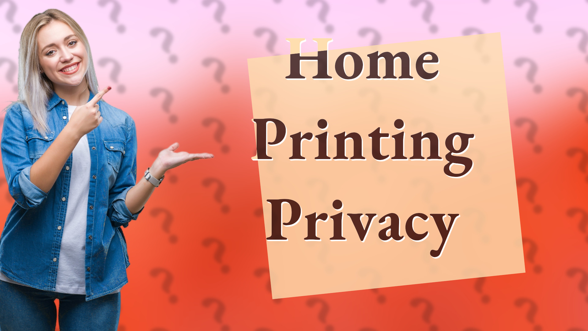 Home Printing Privacy