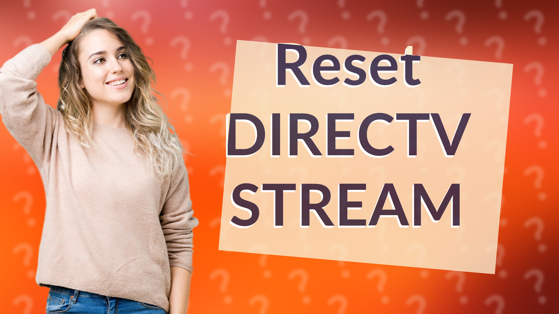 Reset DIRECTV STREAM