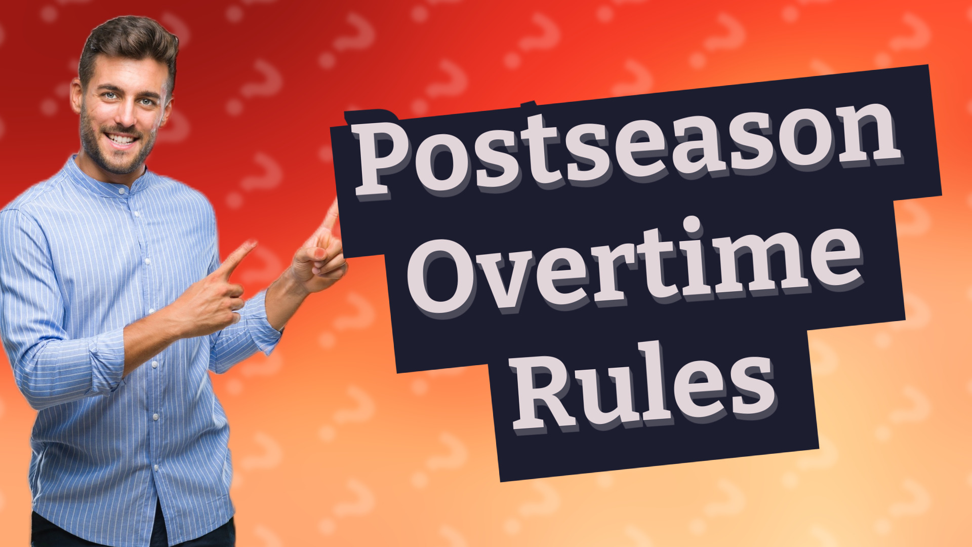Postseason Overtime Rules