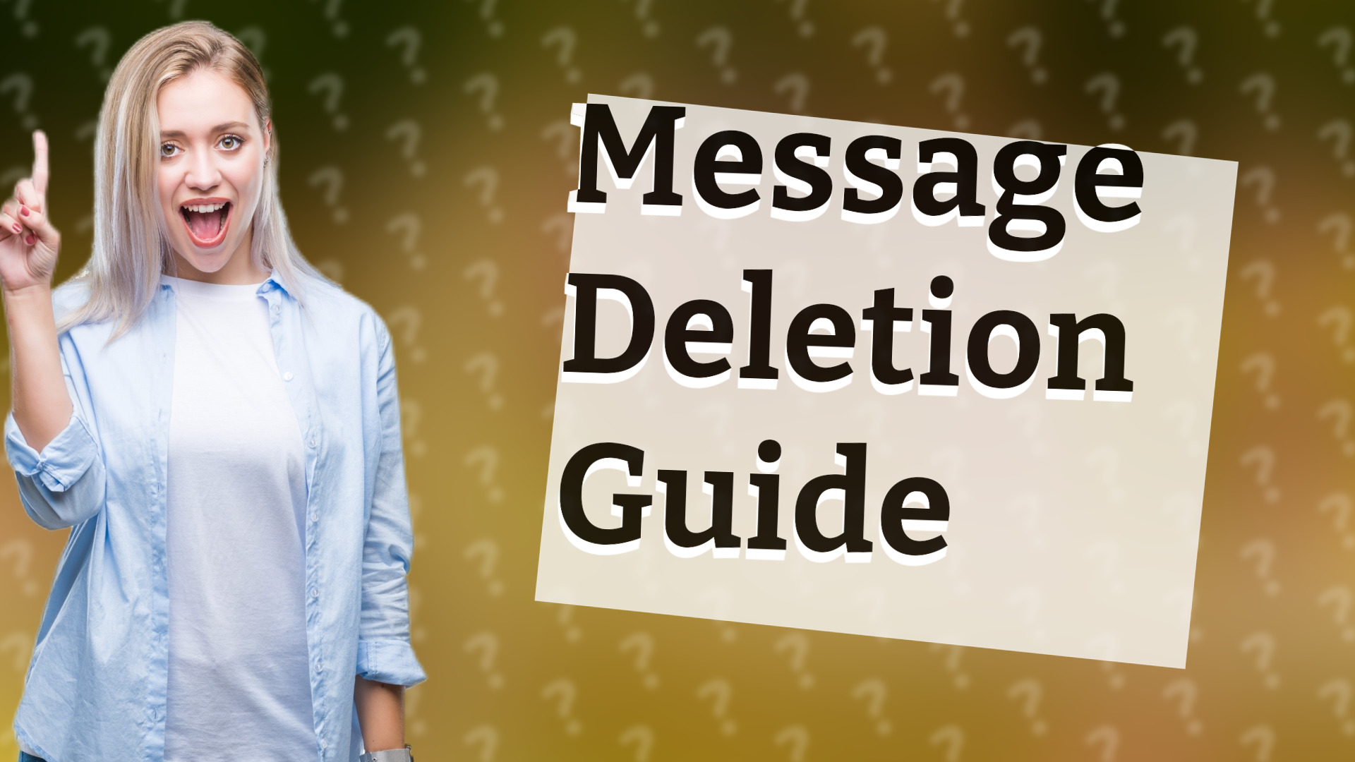 Message Deletion Guide