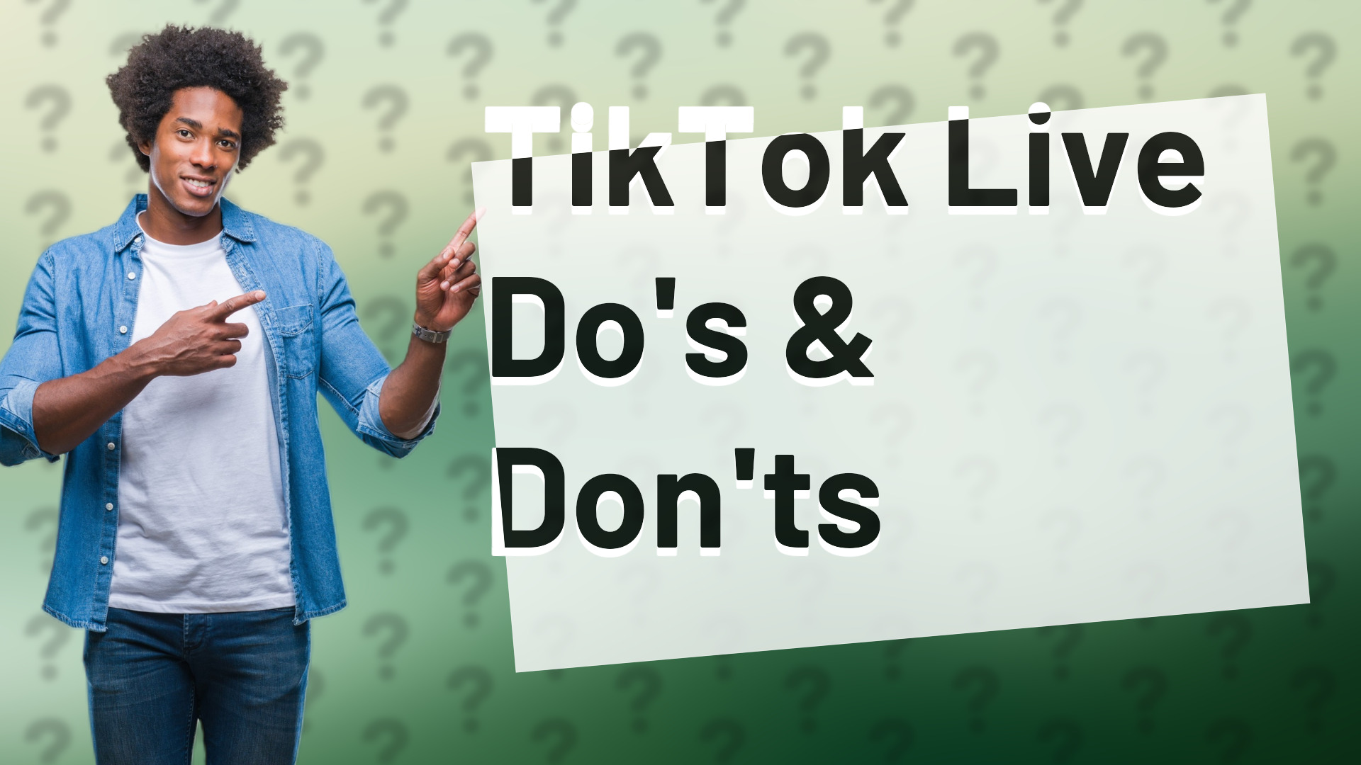 TikTok Live Do's & Don'ts