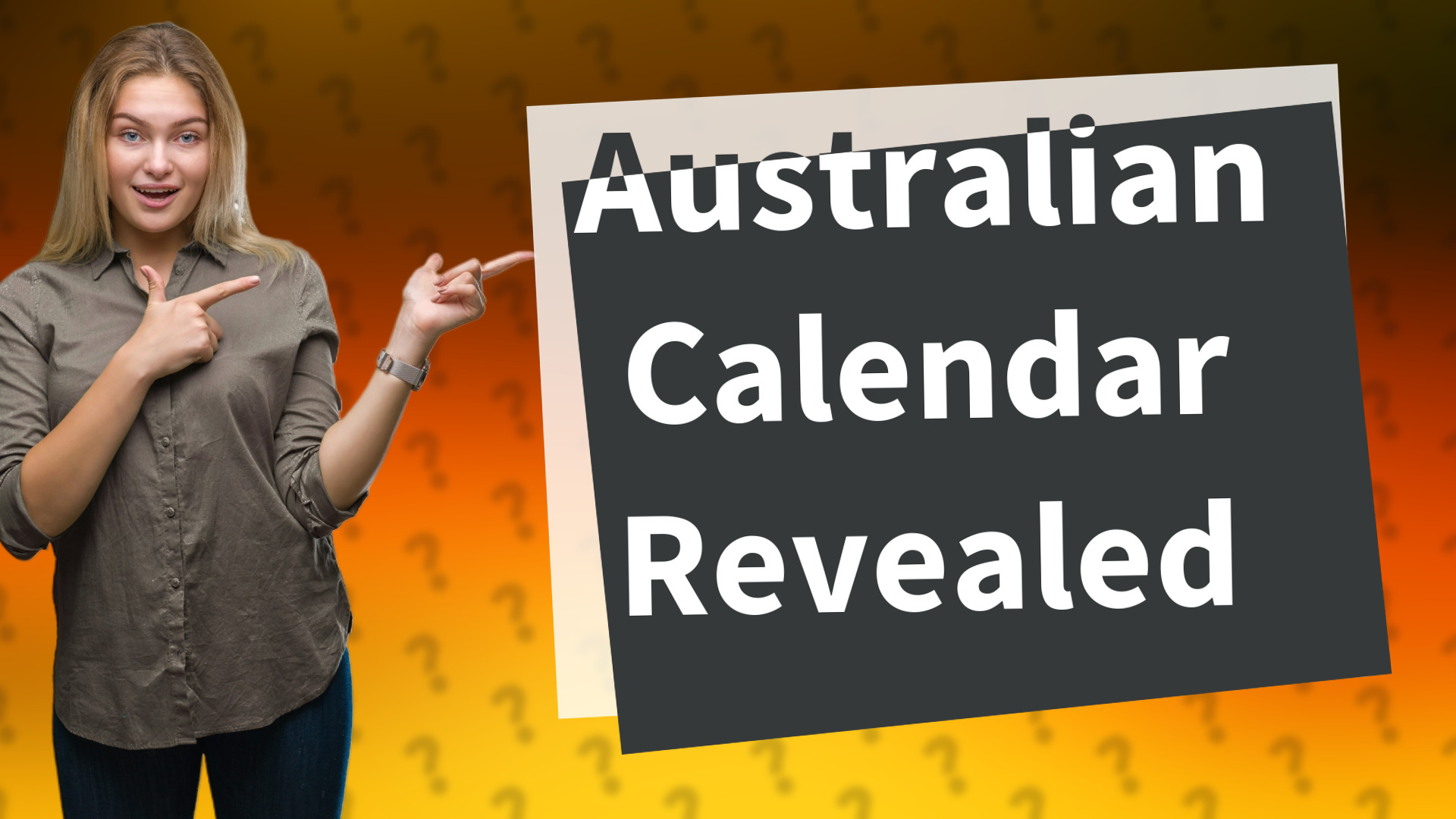 Australian Calendar Revealed