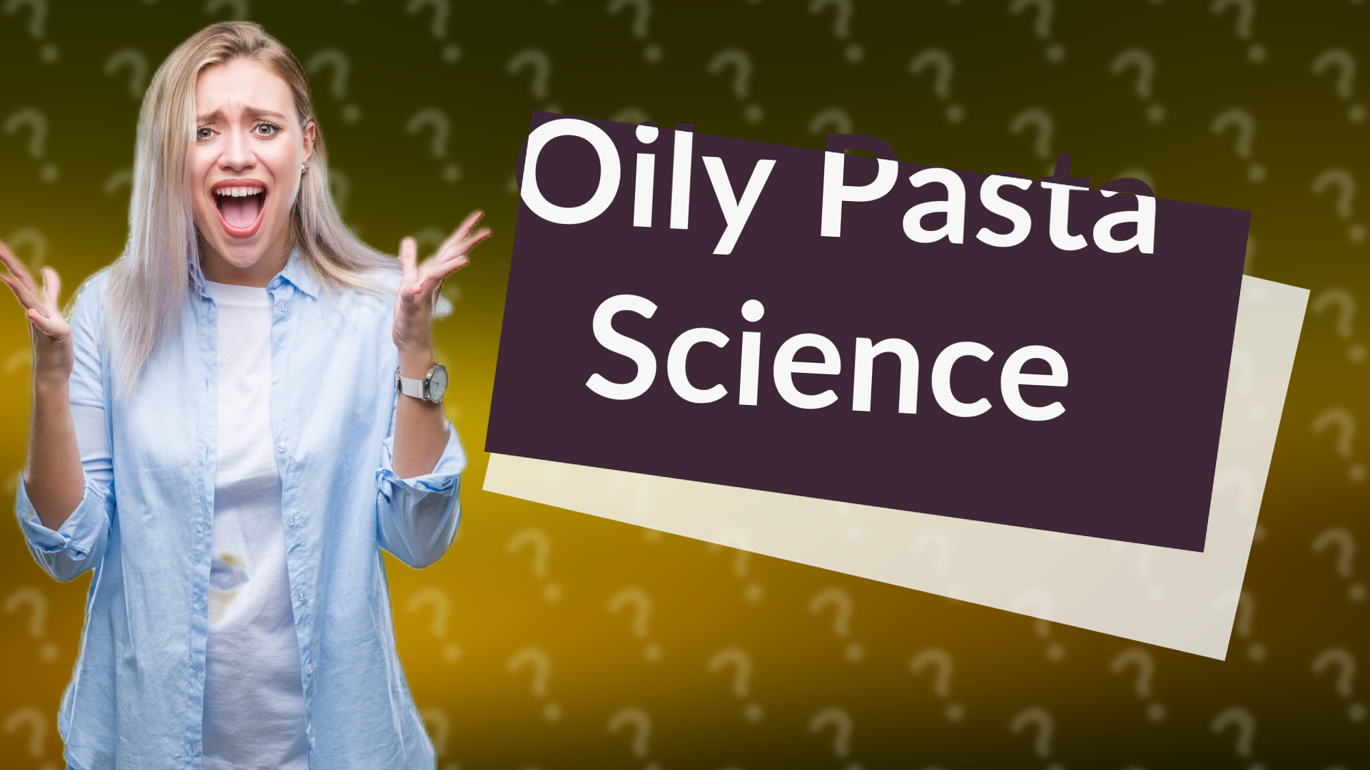 Oily Pasta Science