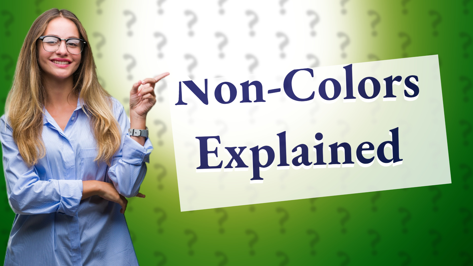 Non-Colors Explained