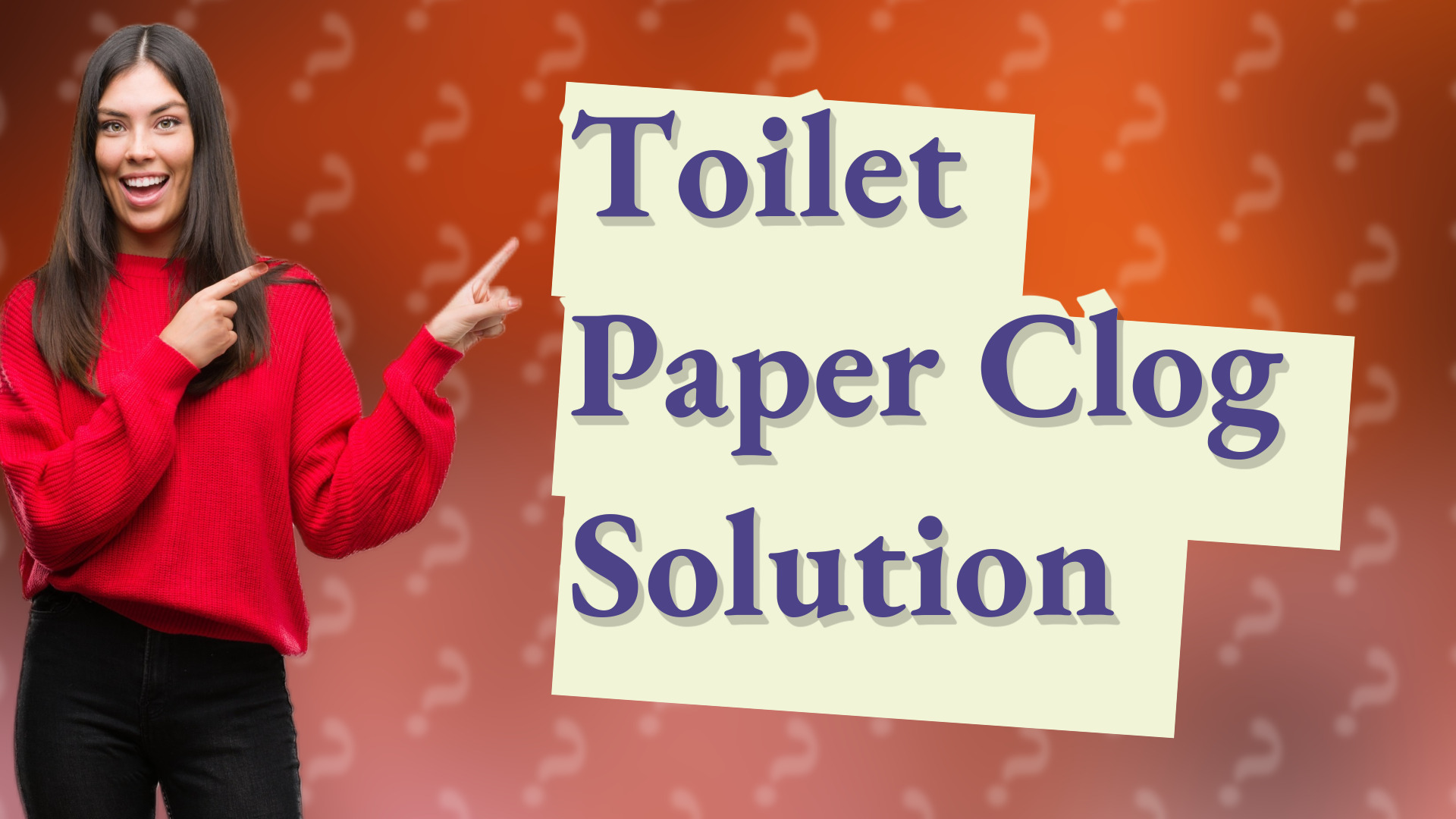 Toilet Paper Clog Solution