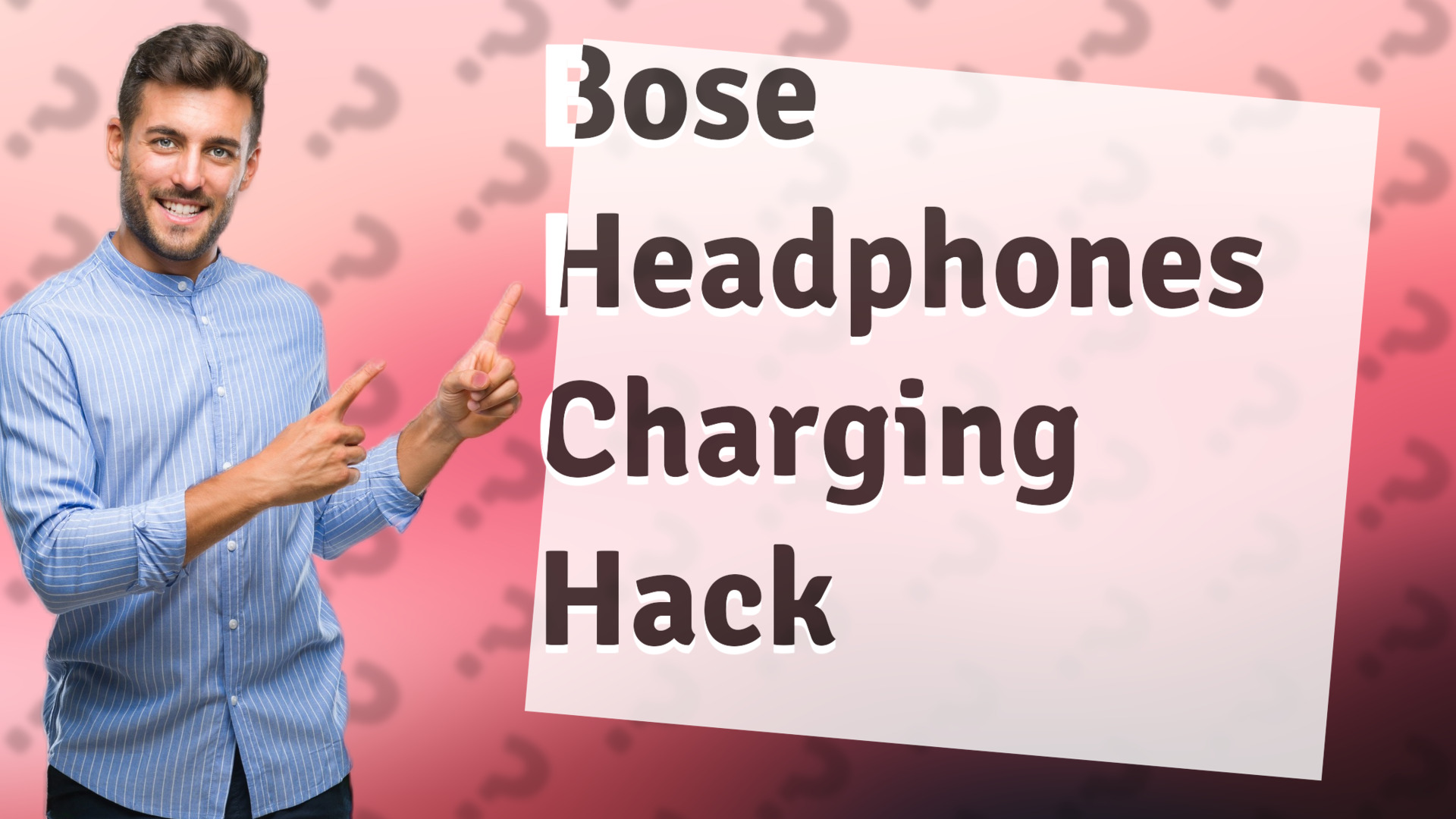 Bose Headphones Charging Hack