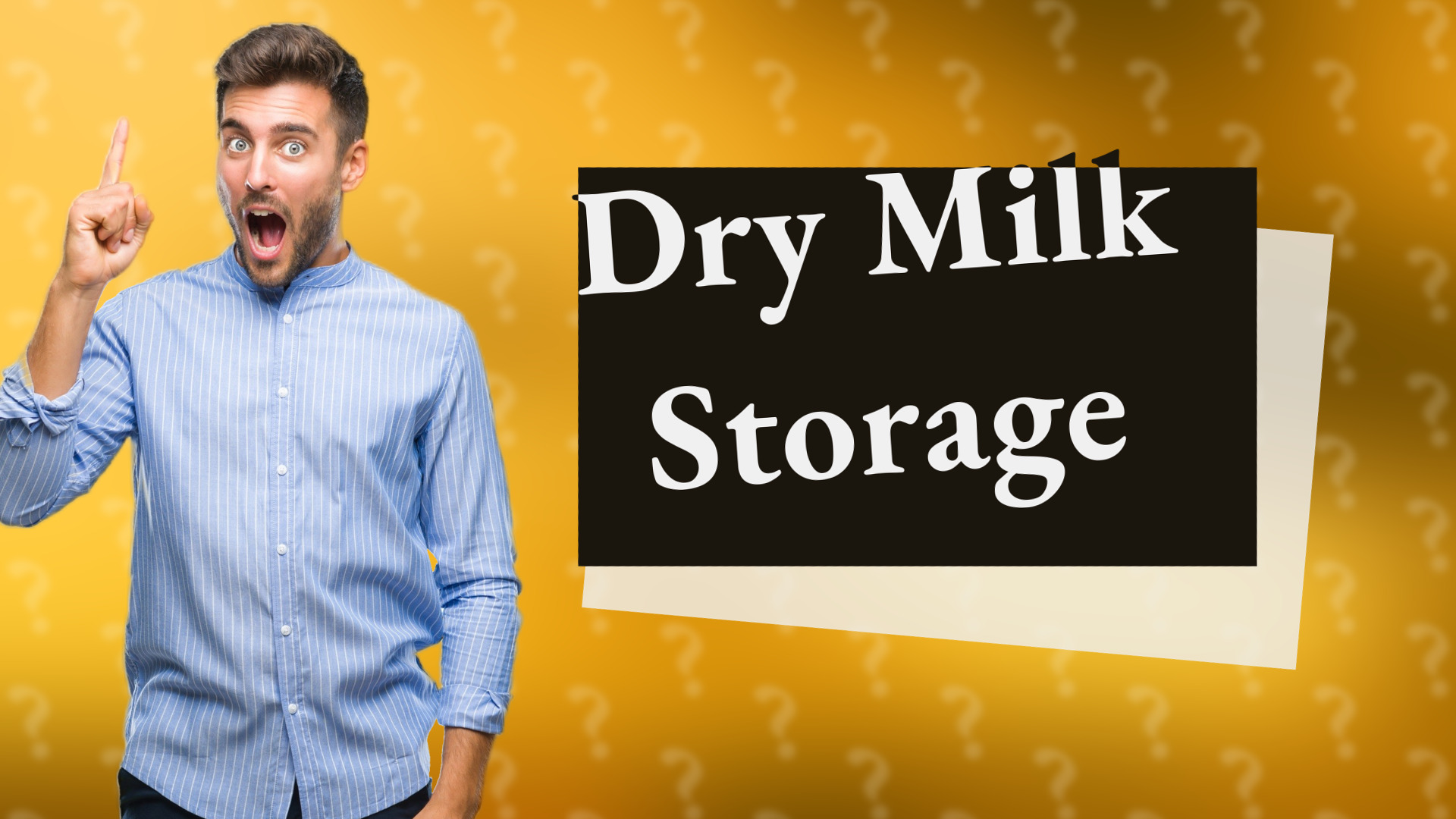 Dry Milk Storage