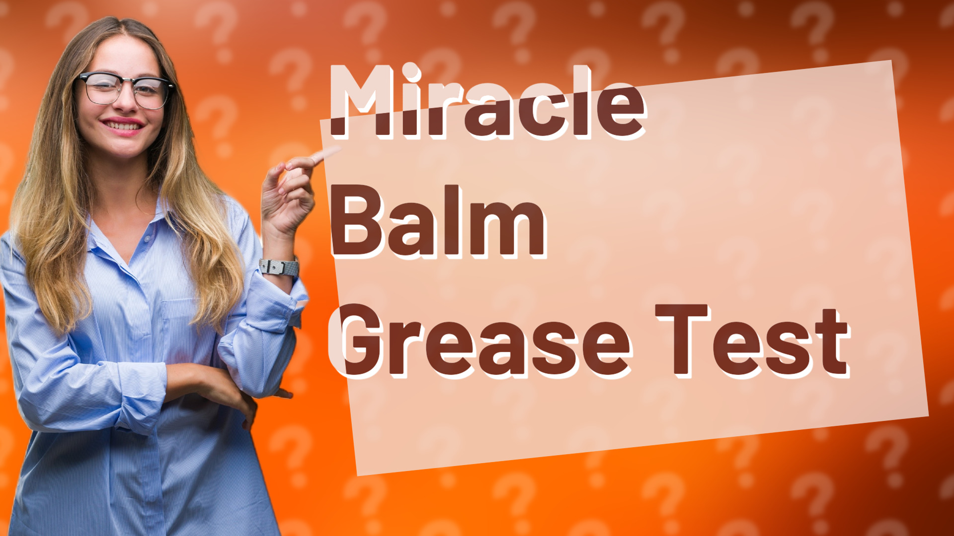 Miracle Balm Grease Test