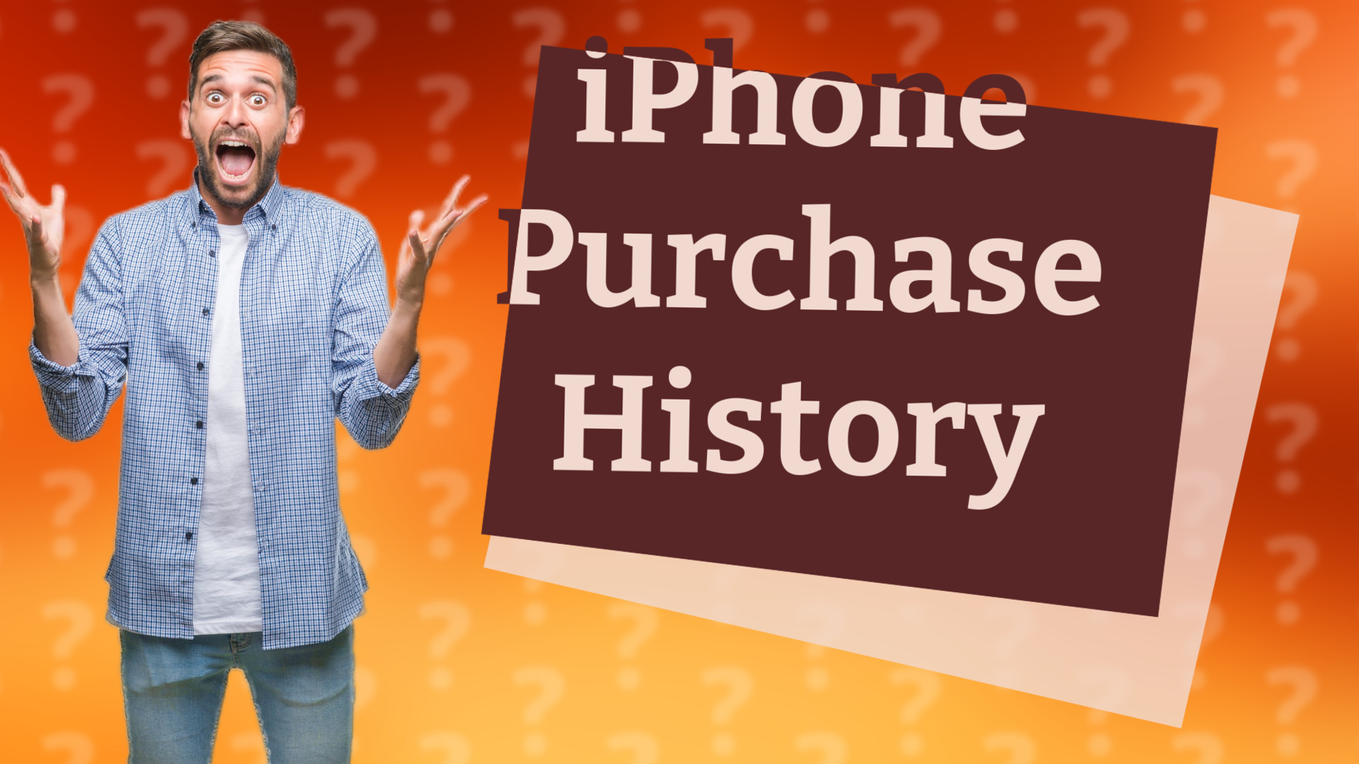 iPhone Purchase History