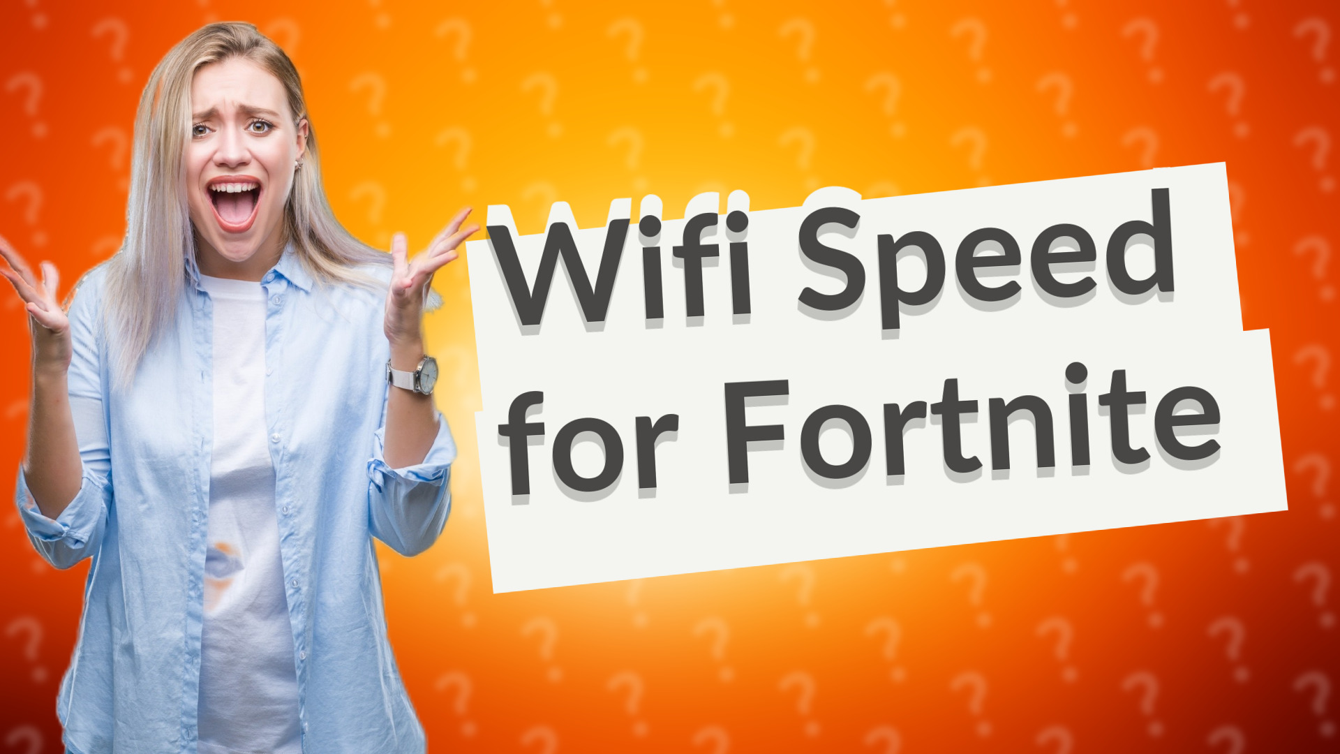 Wifi Speed for Fortnite