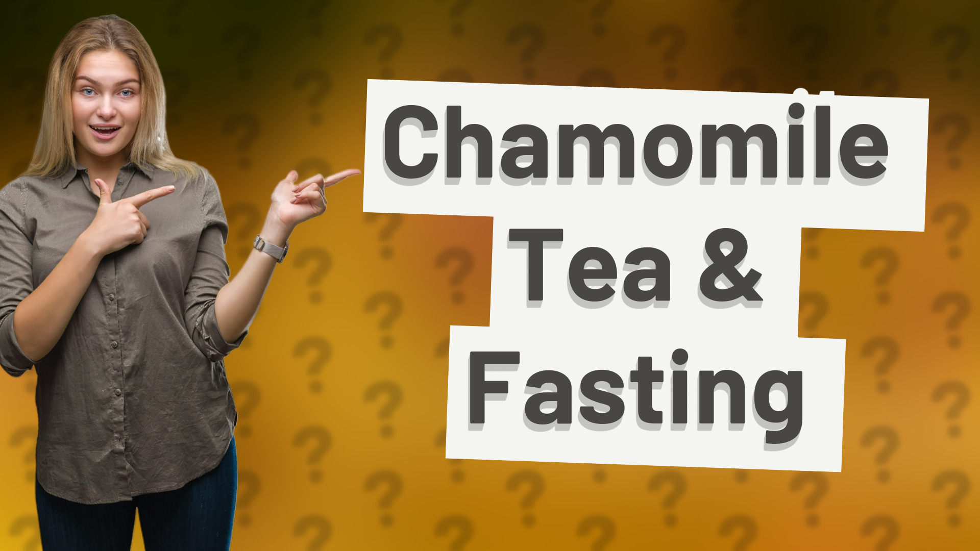 Chamomile Tea & Fasting
