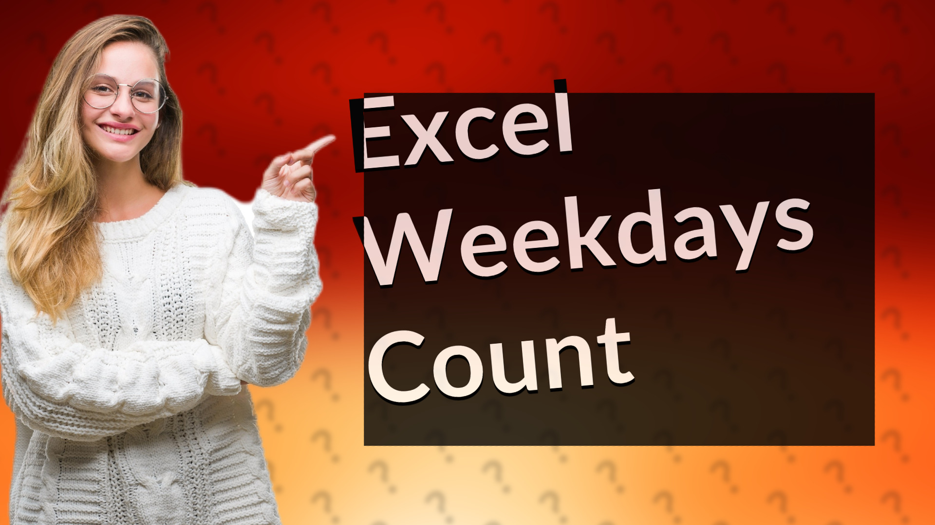 Excel Weekdays Count