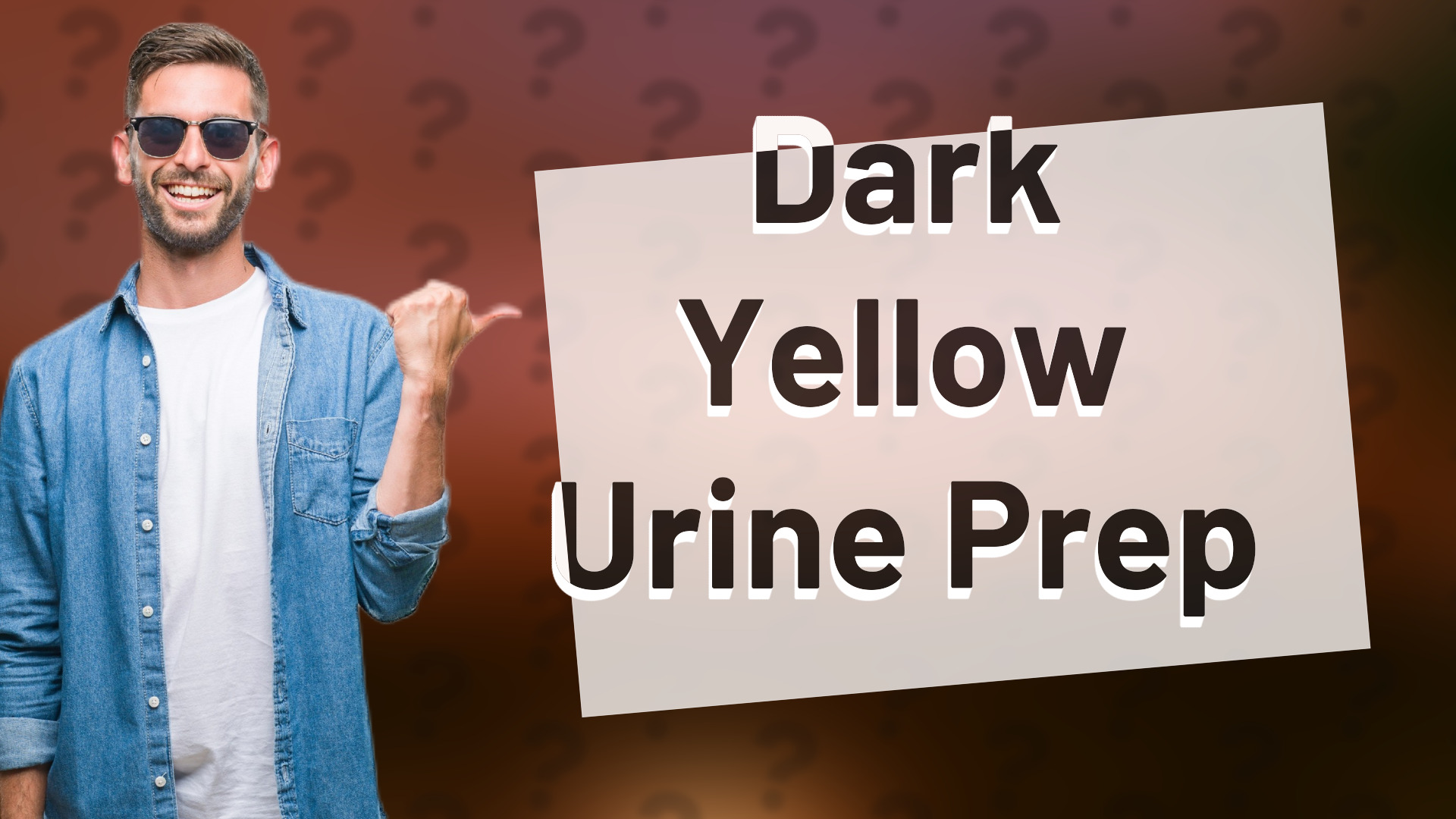 Dark Yellow Urine Prep